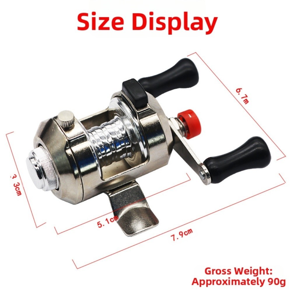 Fishing Reel for MINI Metal Baitcasting Reel for Sea Ice and Freshwater Fishing
