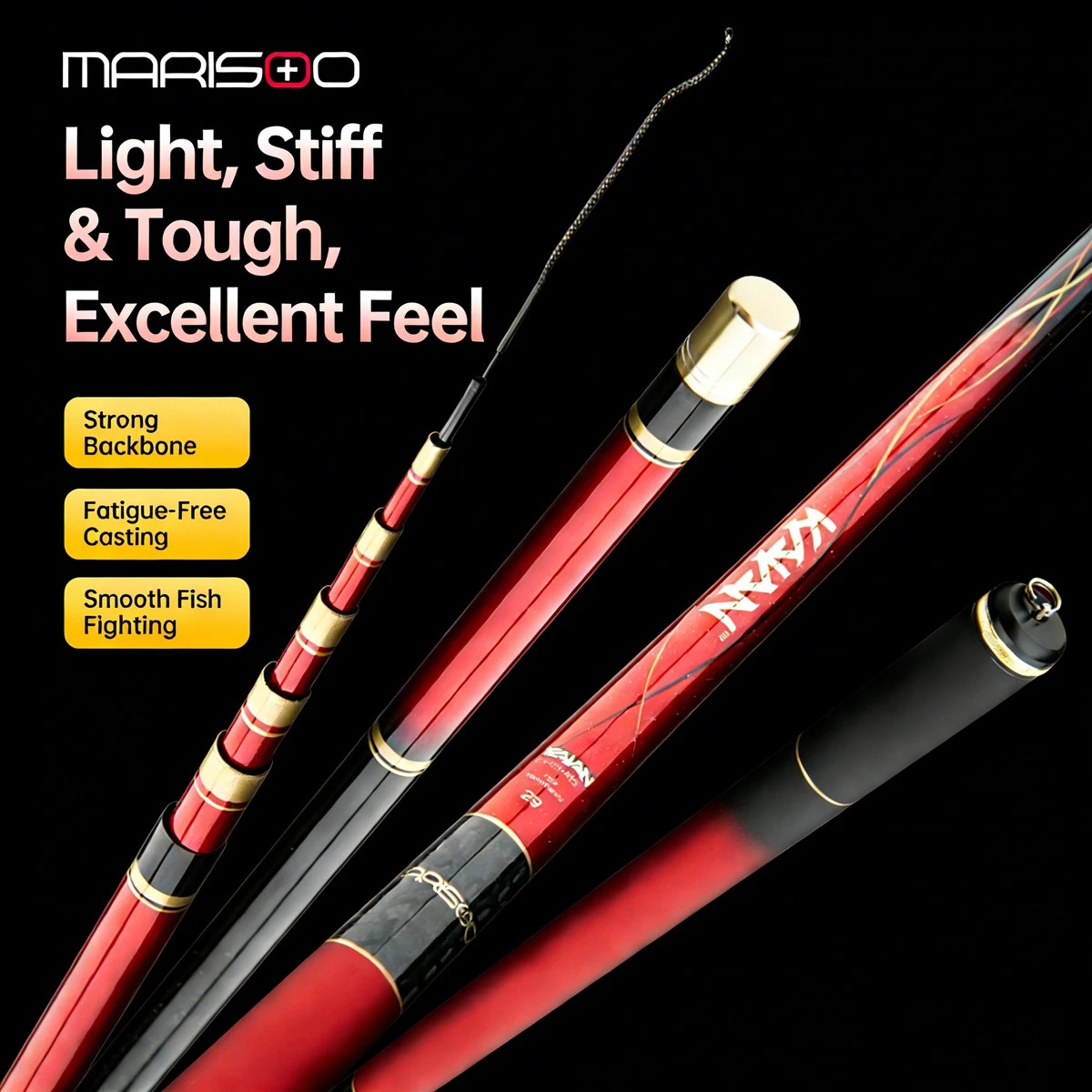 KAIAN High Carbon Fishing Rod 40T+46T Freshwater Taiwan Style Special Competitio