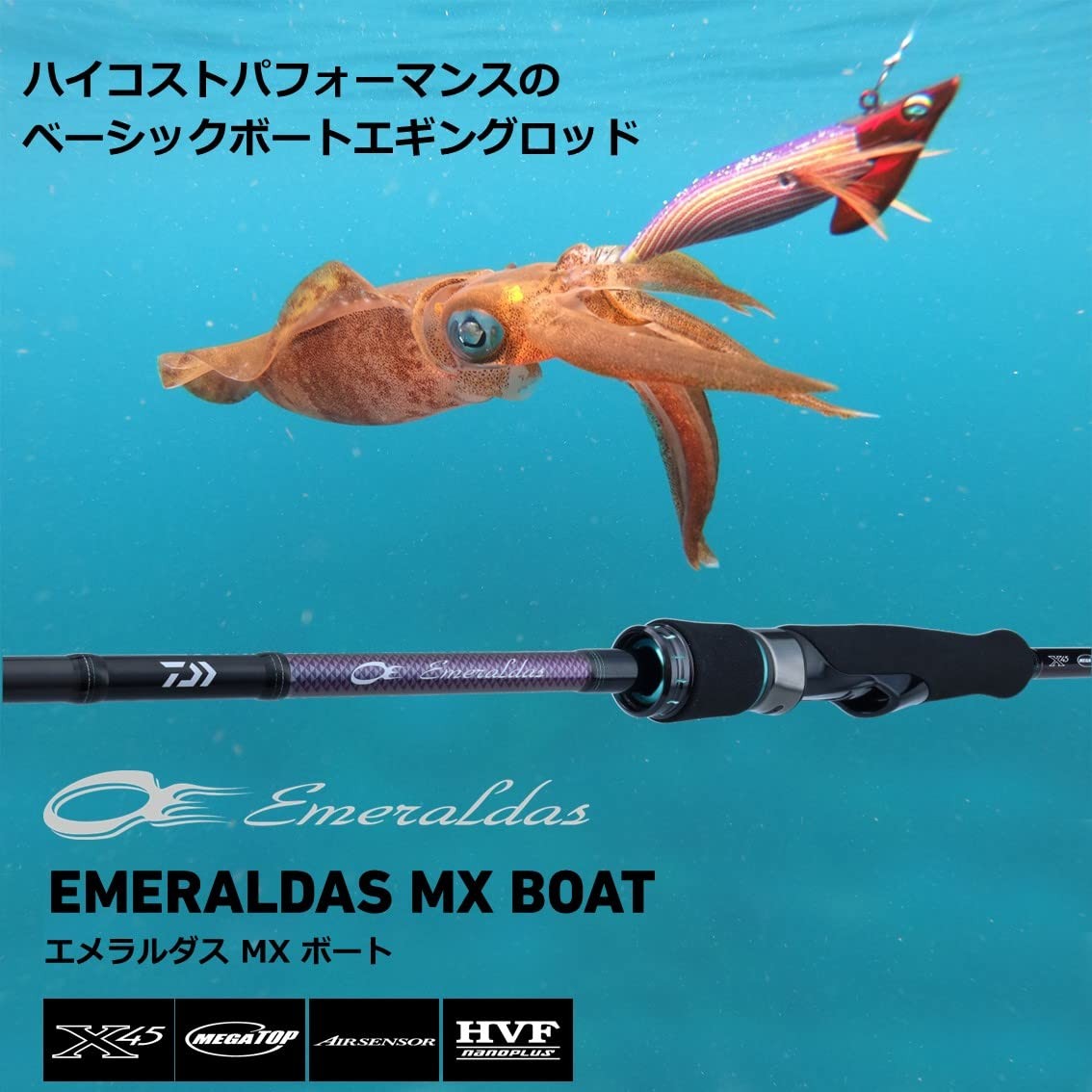 DAIWA Emeraldas MX BT 511MLS-SQ Eging Rod (2022 model)