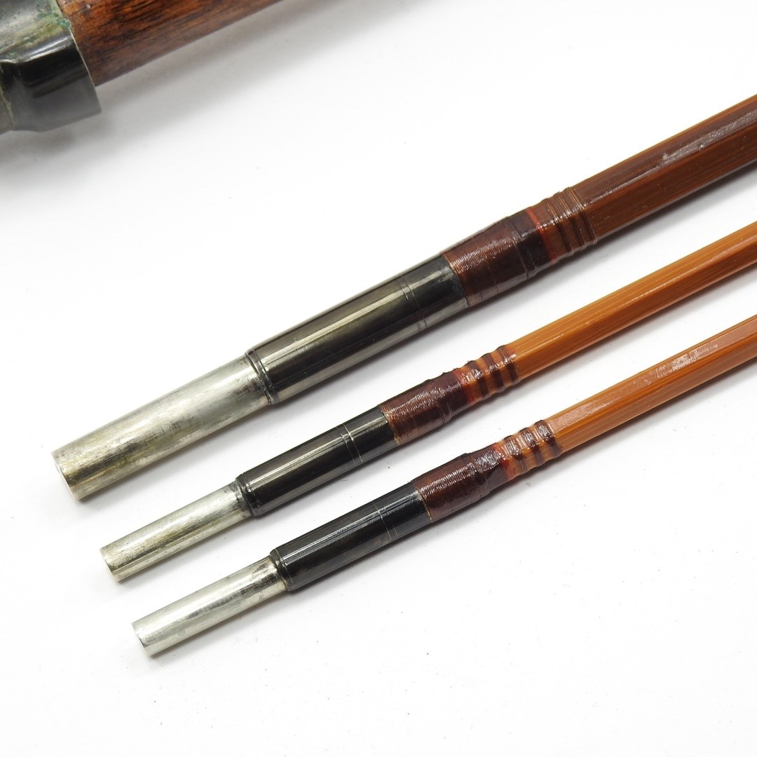 F.E. Thomas Special “Streamer Browntone” Bamboo Fly Rod. 9’. 3/2. W/ Tube & Sock