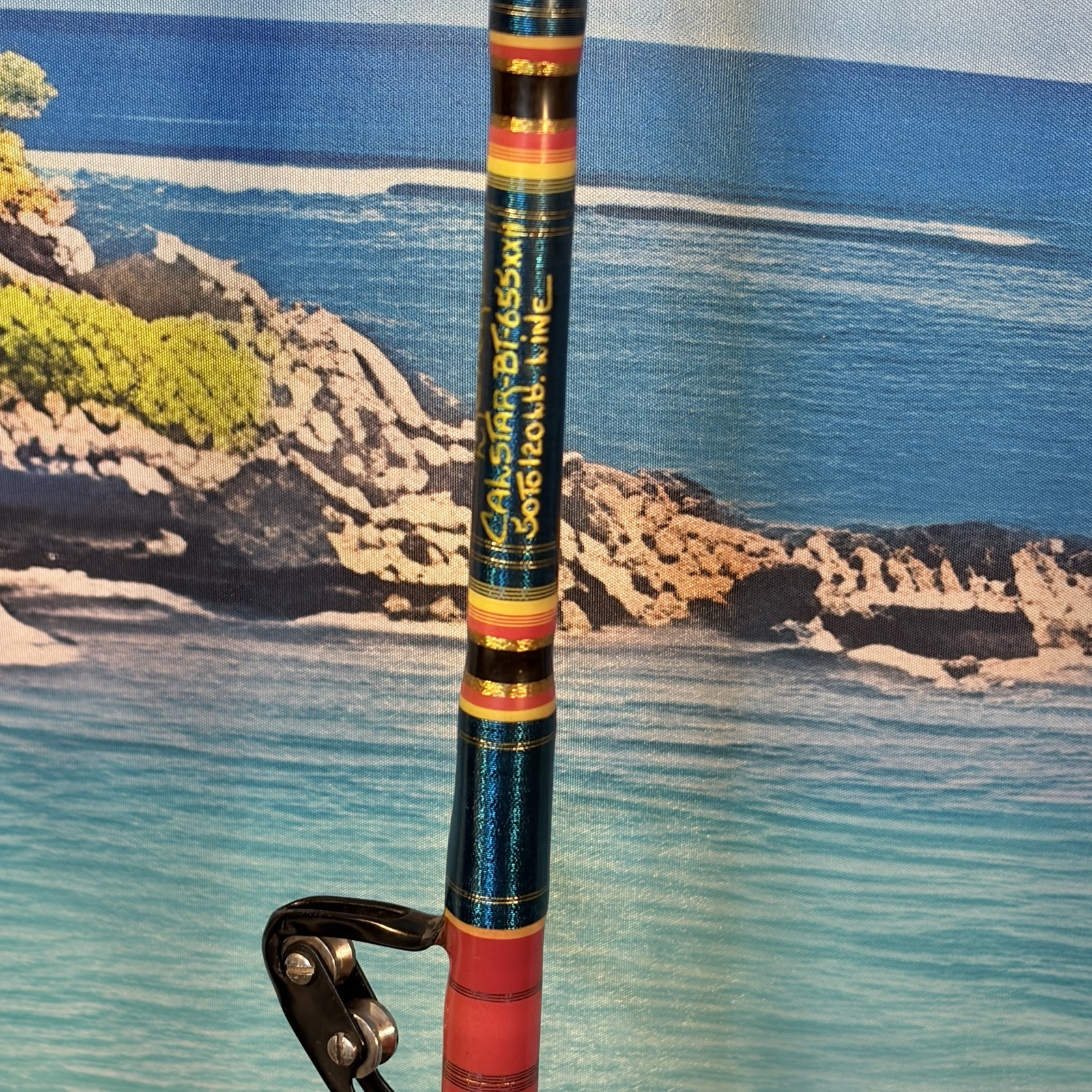 CALSTAR 655XXH Custom Longfin 50-120lb Saltwater Rod AFTCO Roller Guides 68″