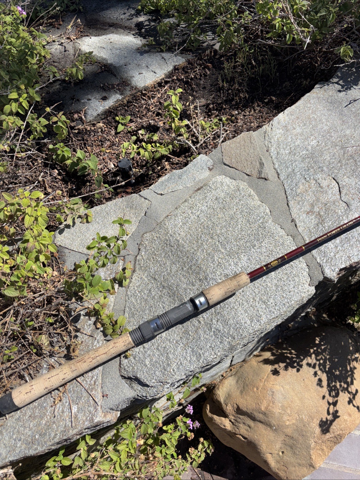 Penn Power Graph PG5860 6′ Med/Light Spinning Rod 6-12lb 1/8-3/8 oz Graphite #A