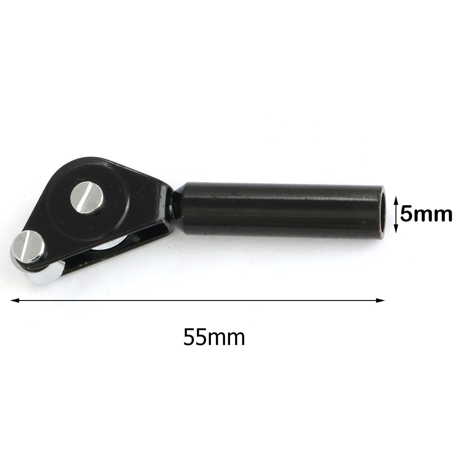 heyous Stainless Steel 5mm Fishing Roller Guide Tip Top 5mm, Black
