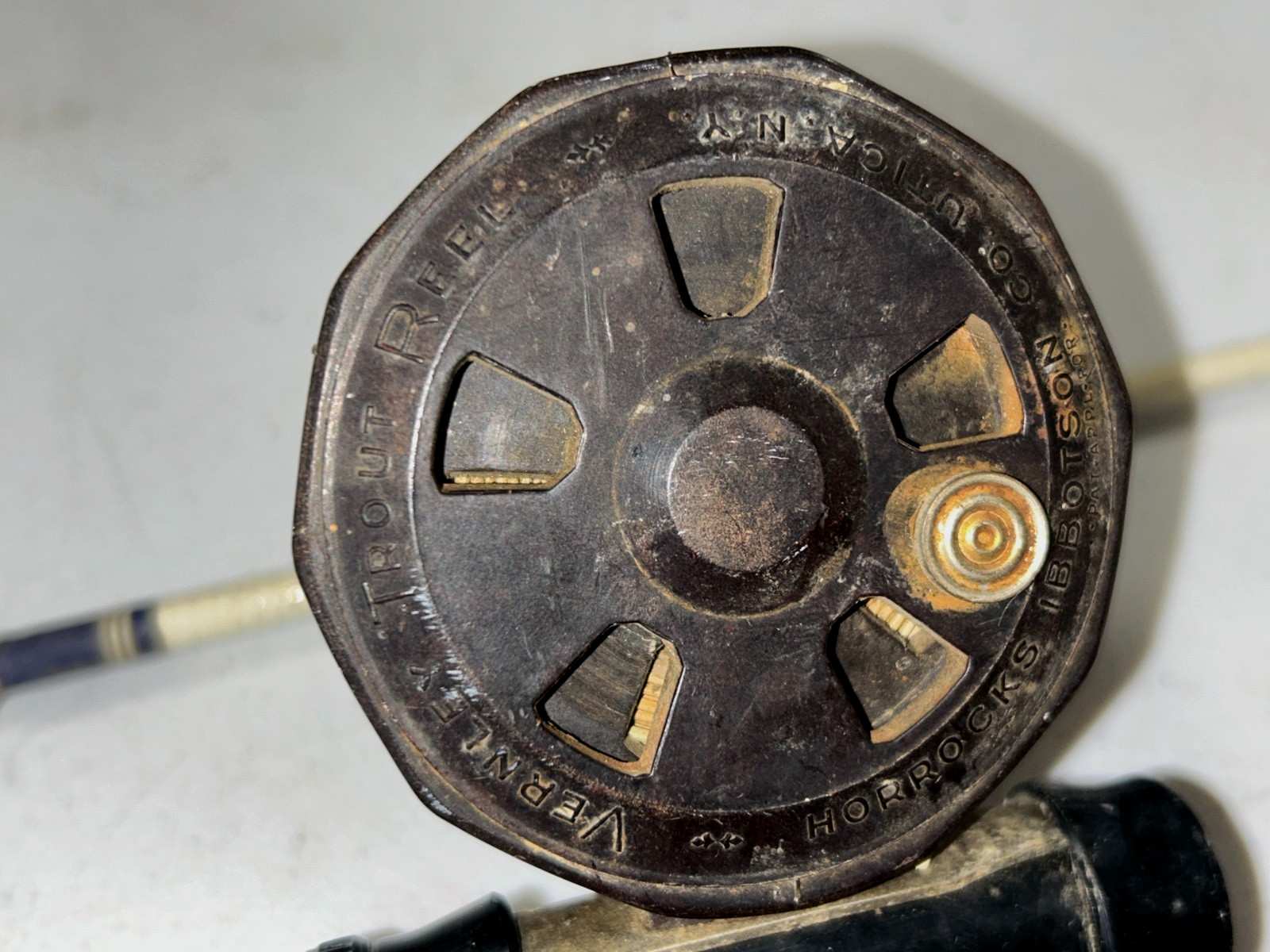Vintage South Bend Fiberglass Fly Fishing Rod Vernley Trout Reel, 97″. 2 Piece