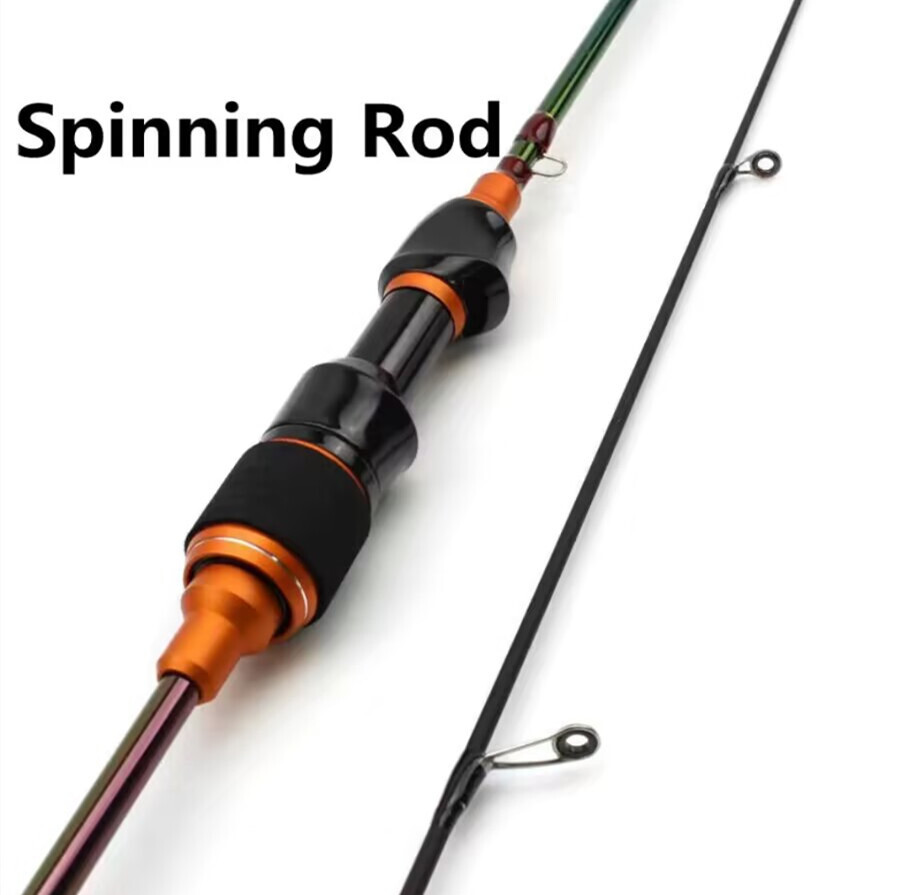 Fishing Spinning Rod 1.68M/1.8M Carbon Fiber 2Tips Lure Pole Casting Fishing Rod