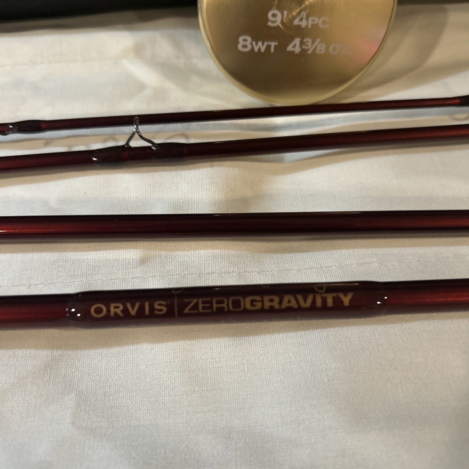 Orvis Zero Gravity Mid-Flex 7.5 9’ Wt 4.375 Oz. 8wt Line Fly Rod w/Tube & Sock