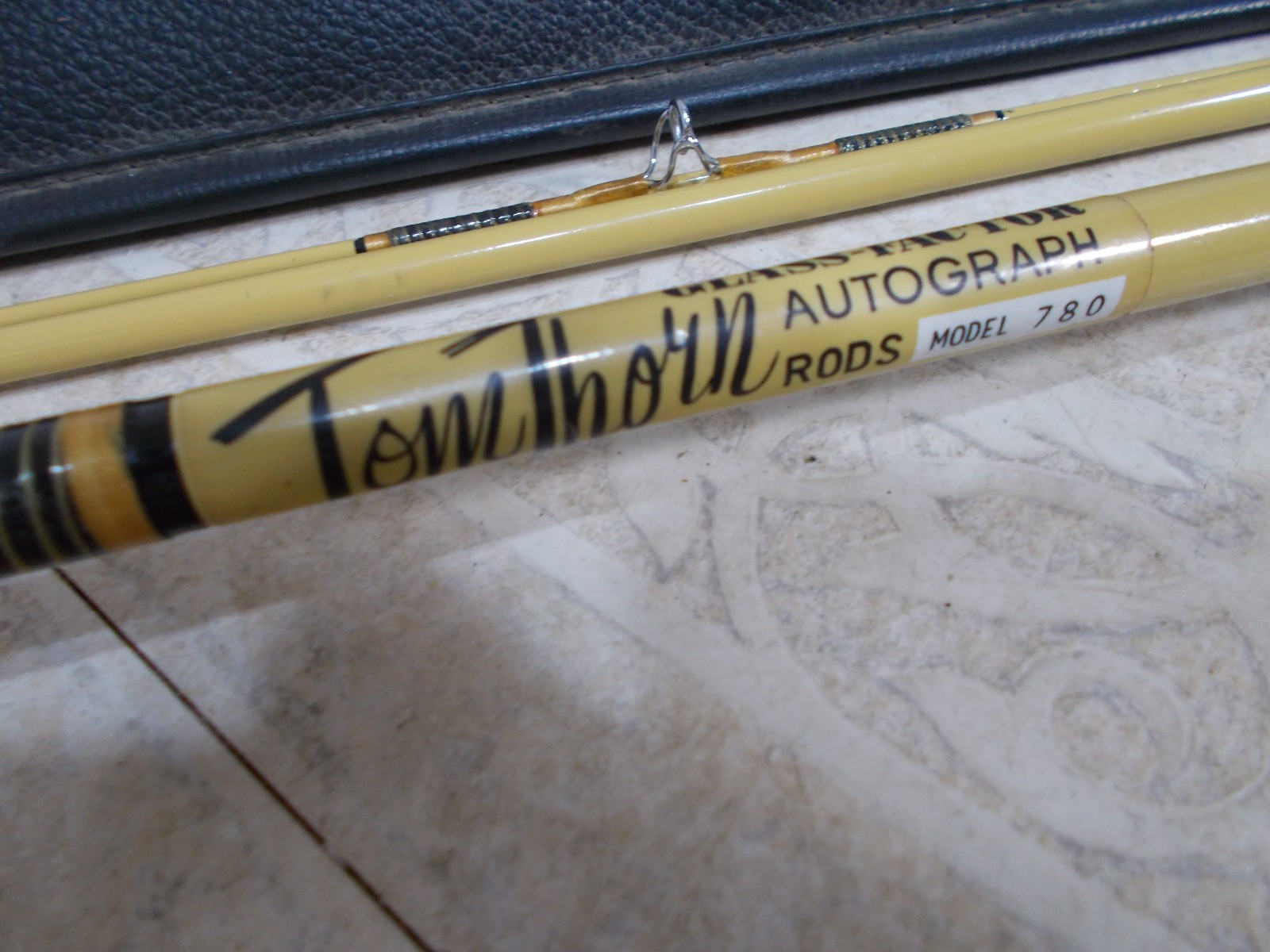 Tom Thorn Glass Factor #780 Fly Fishing Rod 5 Piece 7’6” Cork Handle with Case