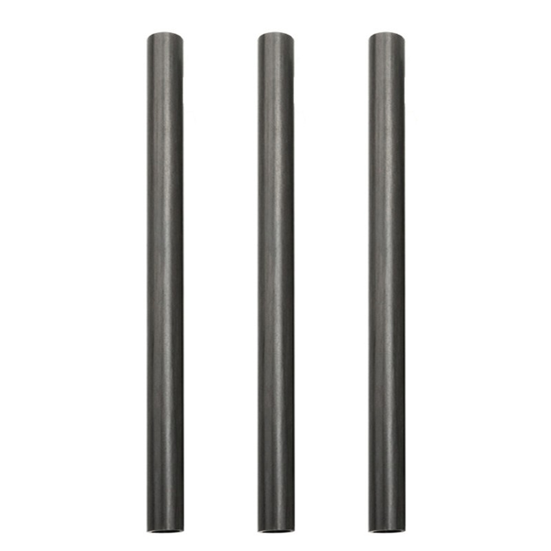 Pack of 3 Hollow Carbon Tube for Multiple Fishing Rod Repairs and Upgrades