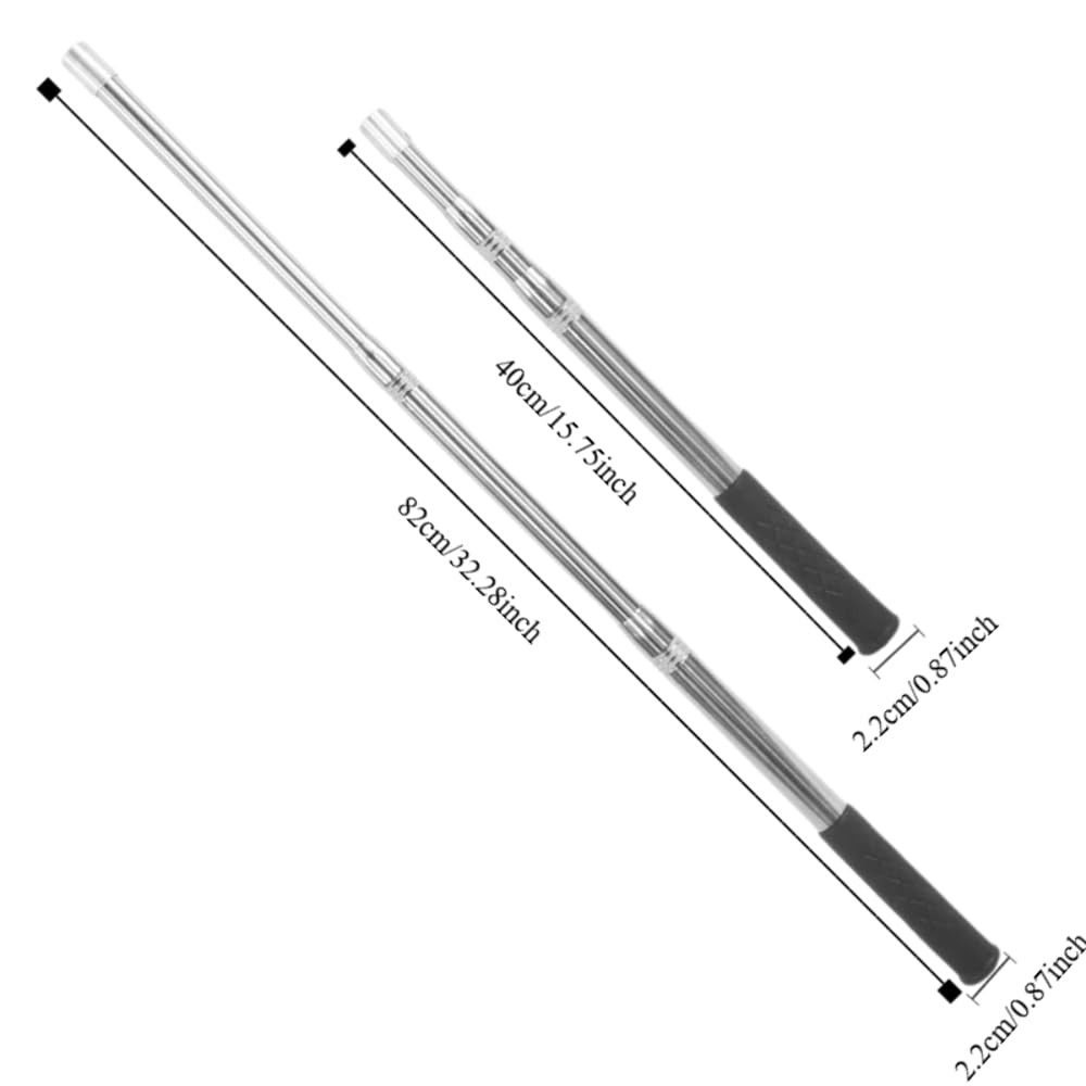 Chiffonade ‌Telescopic Fishing Pole Stainless Steel 32.28×0.87″, Silver