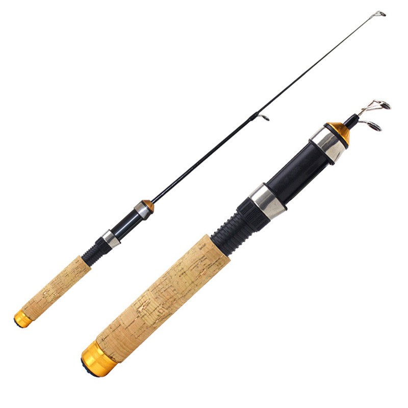 1pc Telescopic Carbon Mini Ice Fishing Rod for Ice Fishing Carbon Tackle