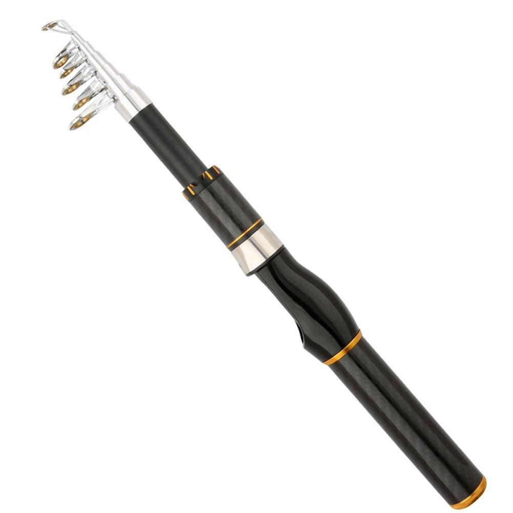 Portable Telescopic Fishing Rod Sea and Freshwater Use 1 8 to for 2 1 Meter Long