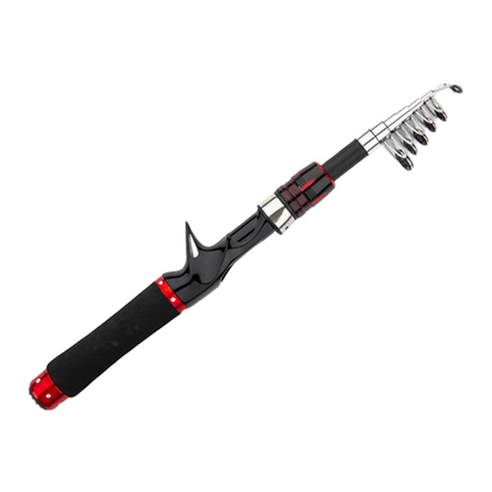 Carbon Telescopic Fishing Rod Medium Power 36cm Collapsed for Freshwater Use