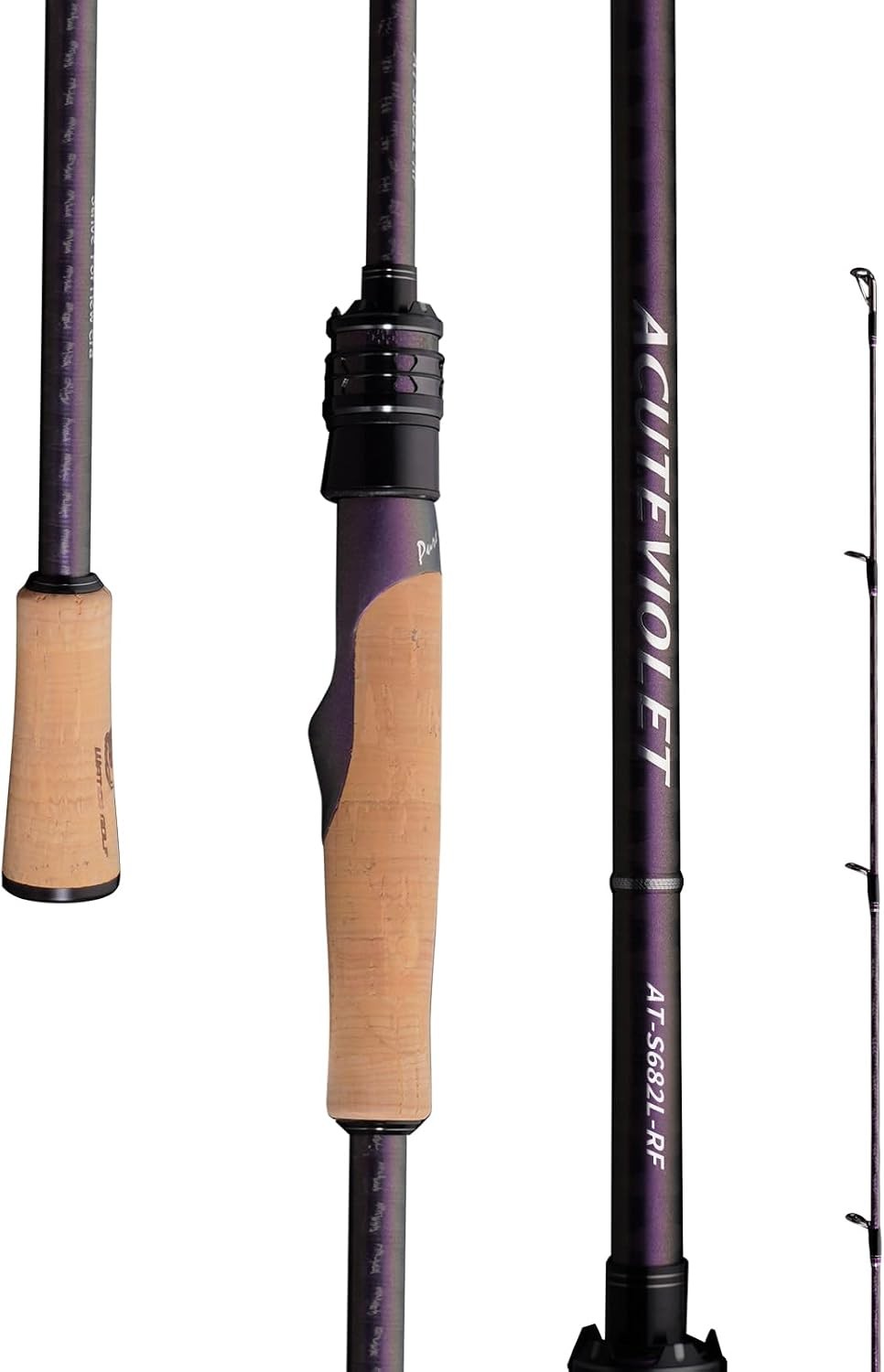 PURELURE ACUTEVIOLET Bass Fishing Rod Regular Fast Action Jerkbait Rod 2 Piece