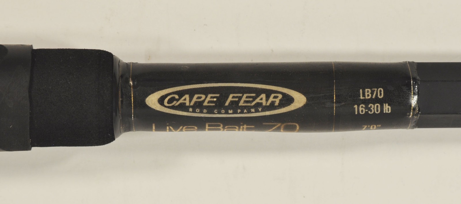 Cape Fear Rod Co-Wilmington, NC LB70 7′ Line 16-30# Live Bait Casting Rod USA #3