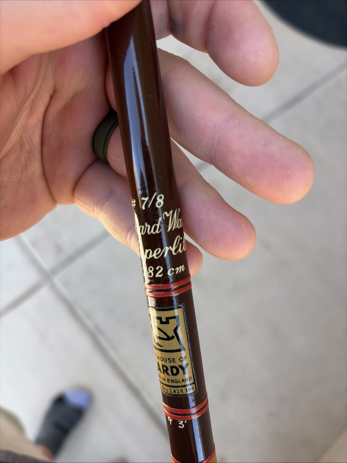 Vintage Hardy Richard Walker Superlite 9ft 3” 2 Piece 7/8 # Fly Rod