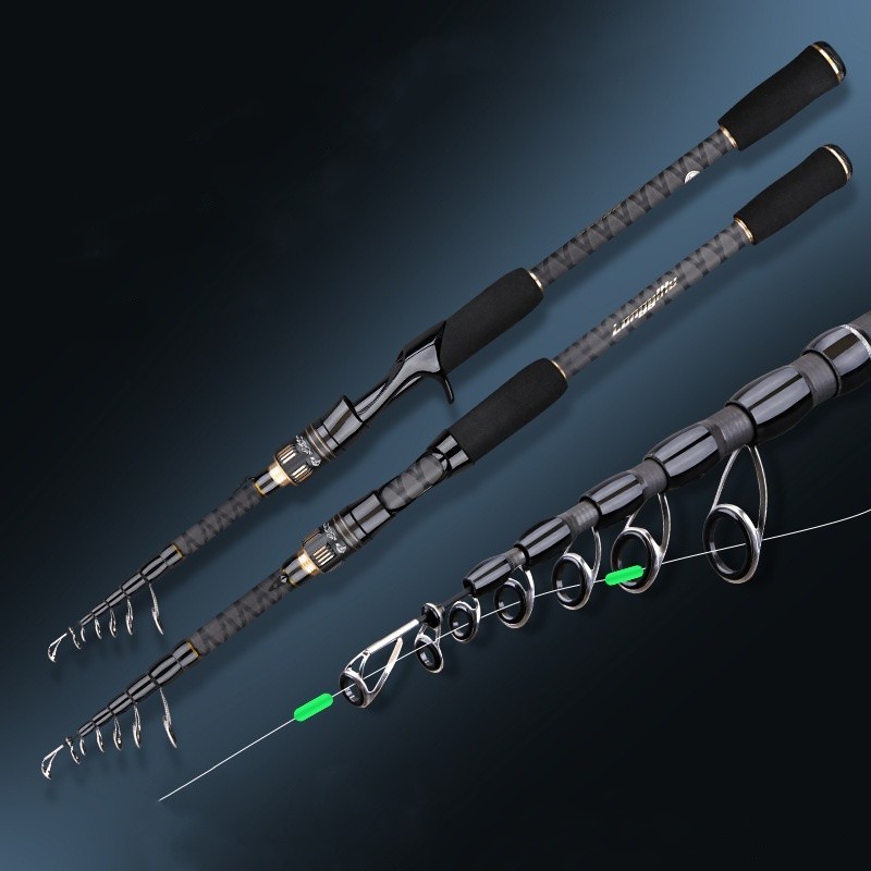 Telescopic Fishing Rod Carbon Fiber Travel High Sensitive Rods Fast Action Pole