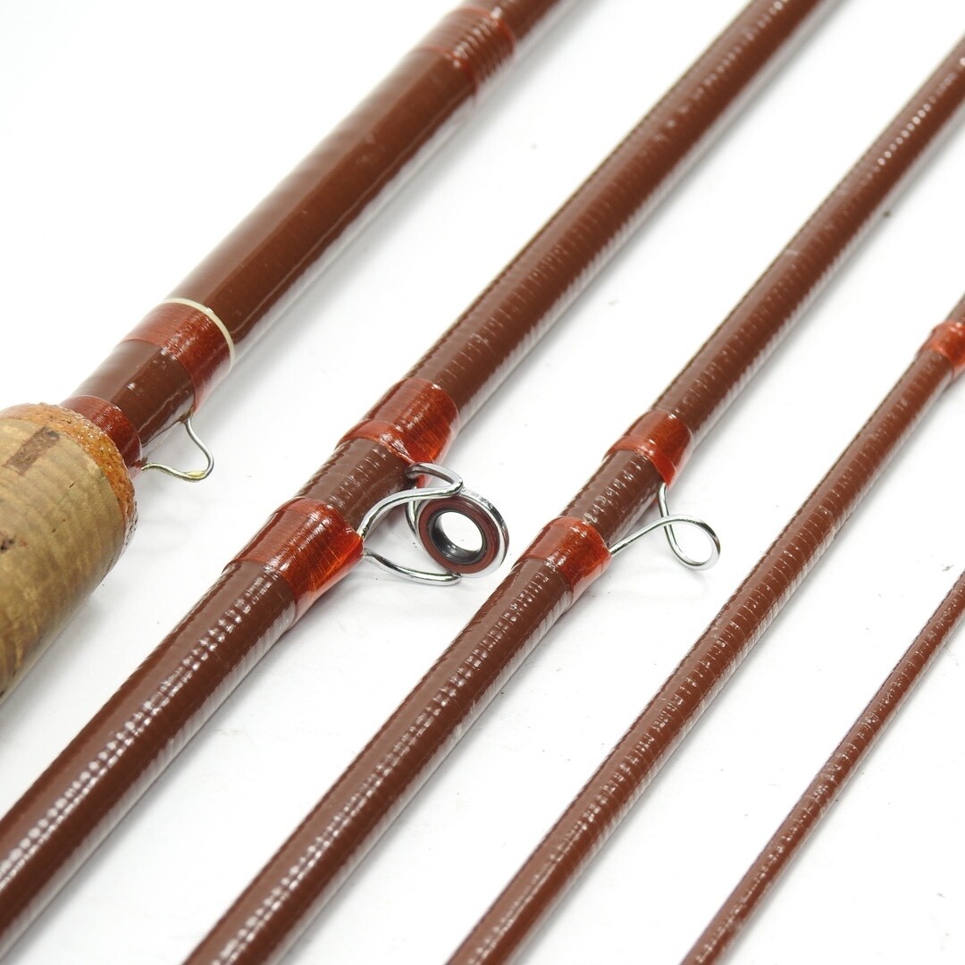 Scott Powr-Ply Fiberglass Fly Rod. 7’ 6” 5wt. F-75. 5-Piece. W/ Tube and Sock.