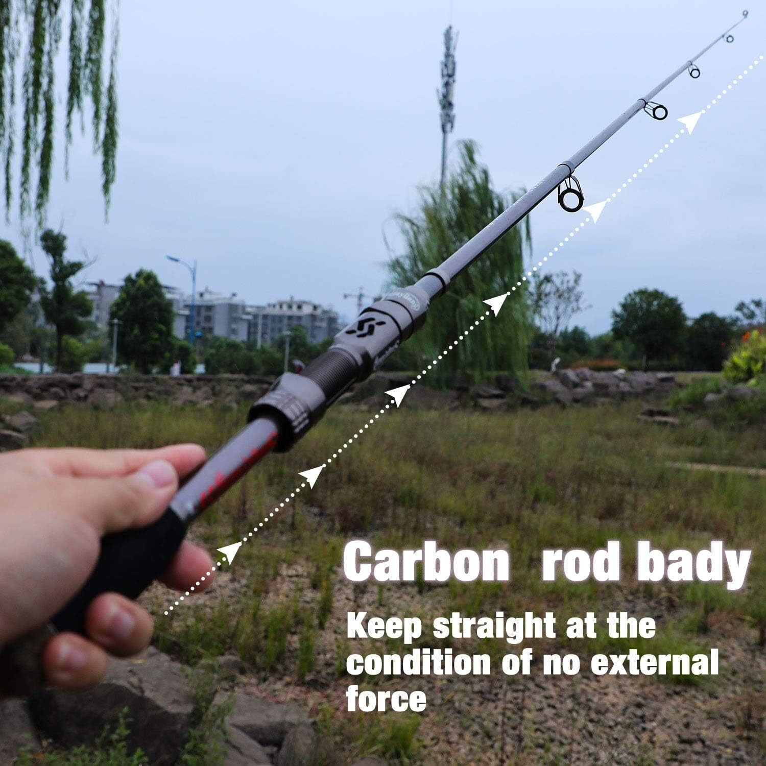 Telescopic Fishing Rod – 24T Carbon Fiber, Lightweight & Travel-Friendly 1.8m