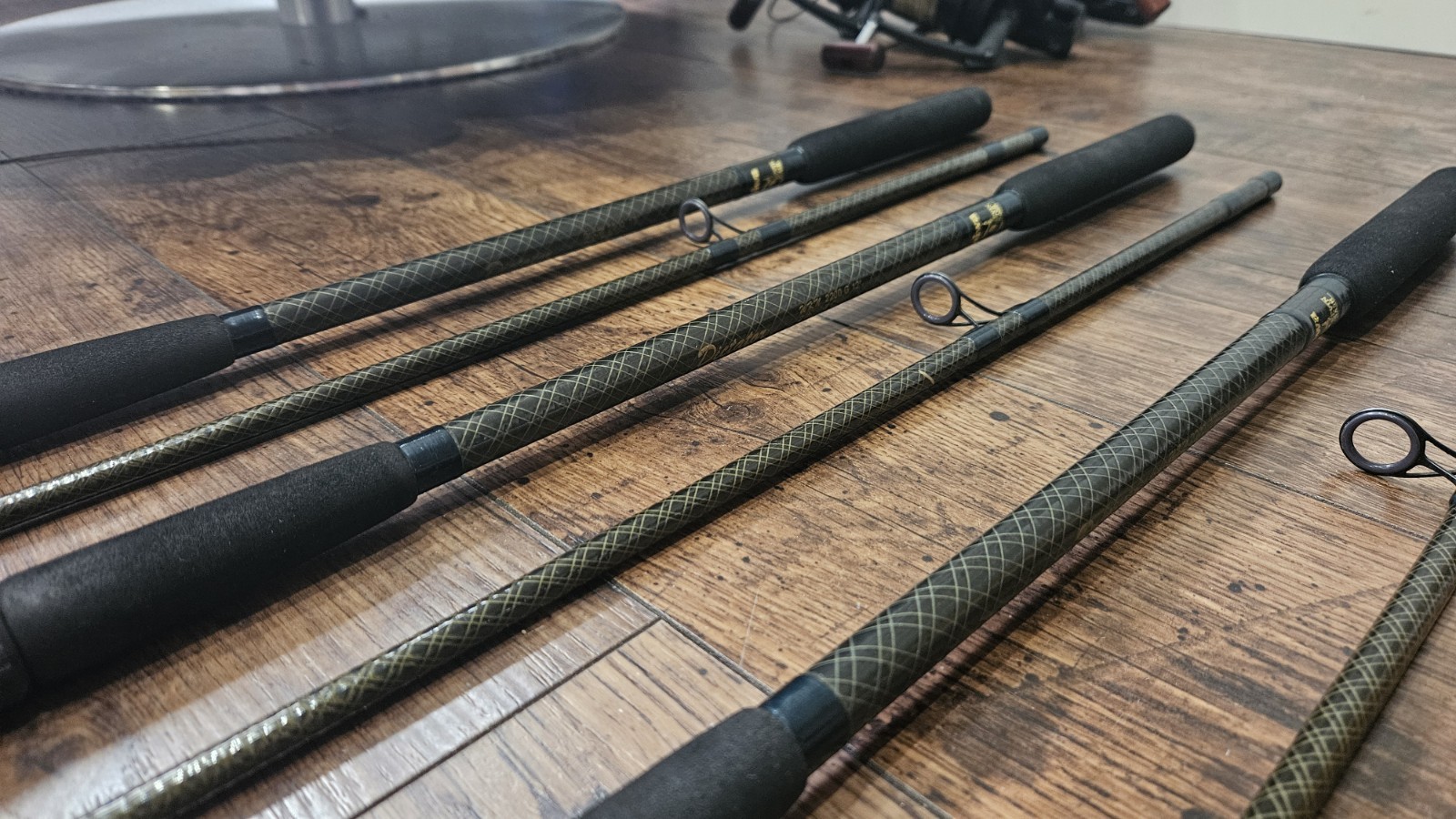 3x Daiwa Kevin Nash 12ft 2lbs WKN Whisker Dictator Carp Rods