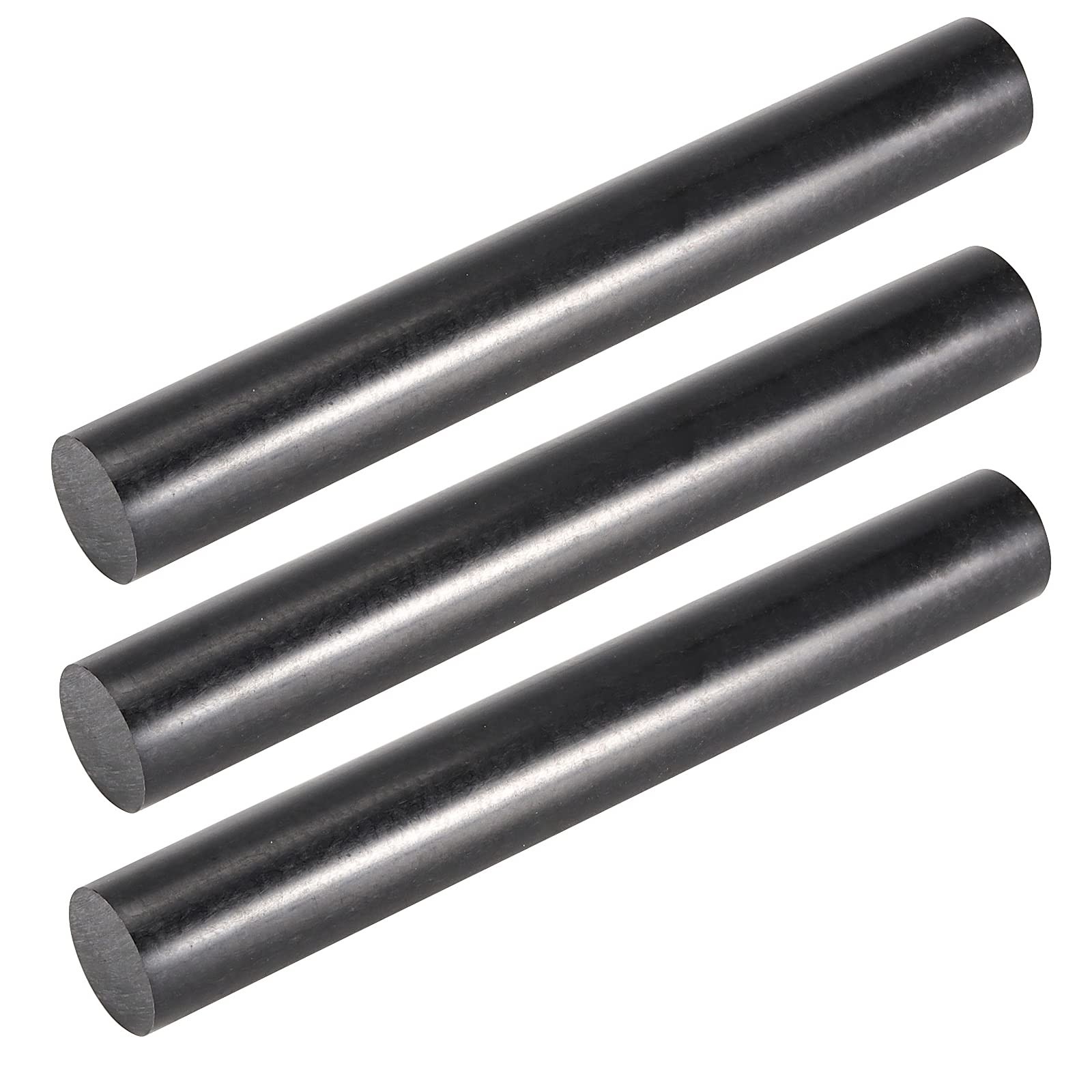 3 Pack Acetal Copolymer Round Rods 1.57 x 12 Inch Plastic Rods for Non-Marrin…