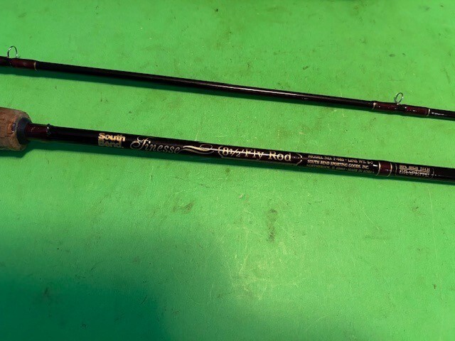 SOUTHBEND FINESSE 99% HIGH TECH GRAPHITE 8 FOOT 6 INCH 6-7 WT. FLY FISHING ROD