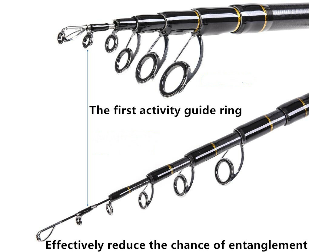 Portable Telescopic Rod Spinning Carbon Fishing Rods Casting Fishing Poles Trout