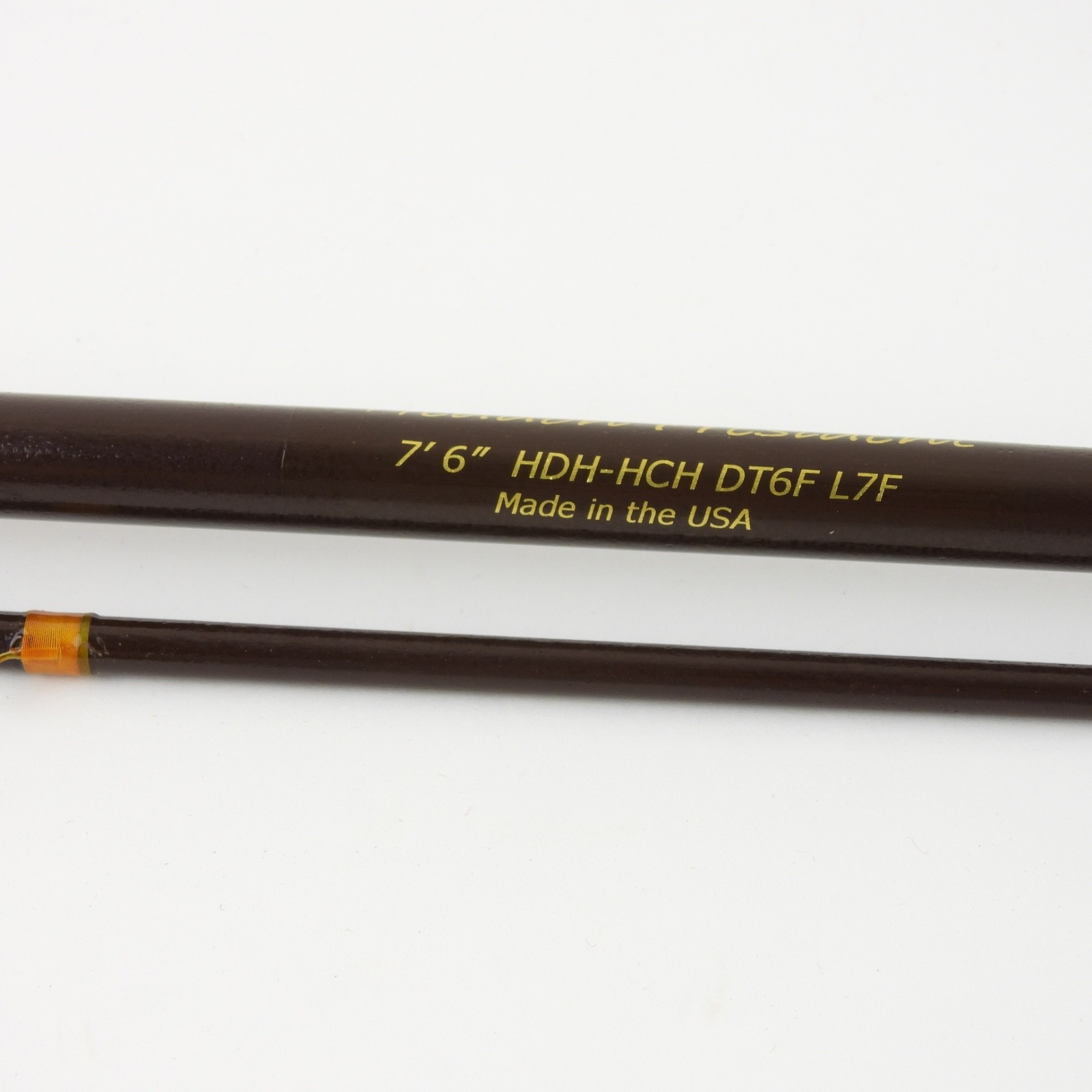 Heddon “President” Fiberglass Fly Fishing Rod. 7’ 6”. 6-7wt. W/ Tube & Sock.