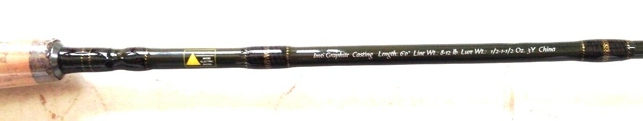 1-PC 6′ Graphite Spinning Rod LC with Aluminum Reel Seats – $47.99