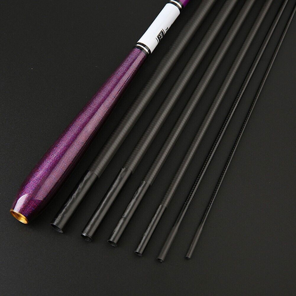 Hobbuy Telescopic Carbon Fiber Stream Rod Durable and Portable Fishing Hand Rod