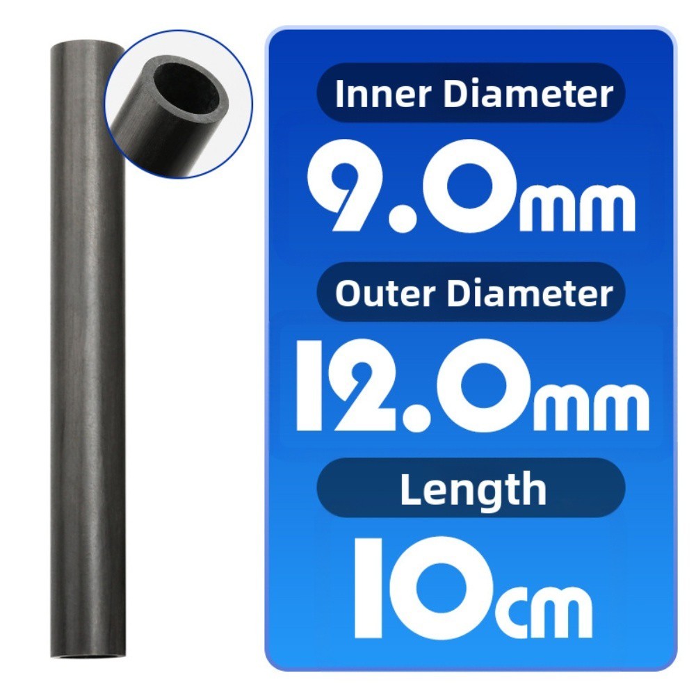 Carbon Fiber Repair Tube 10cm for Fishing Rod Joint Fixing and Strengthening