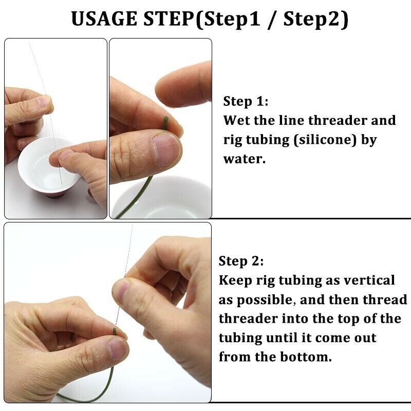 Diamond eye pole elastic threader match coarse pole fishing tackle x2 UK SELLER
