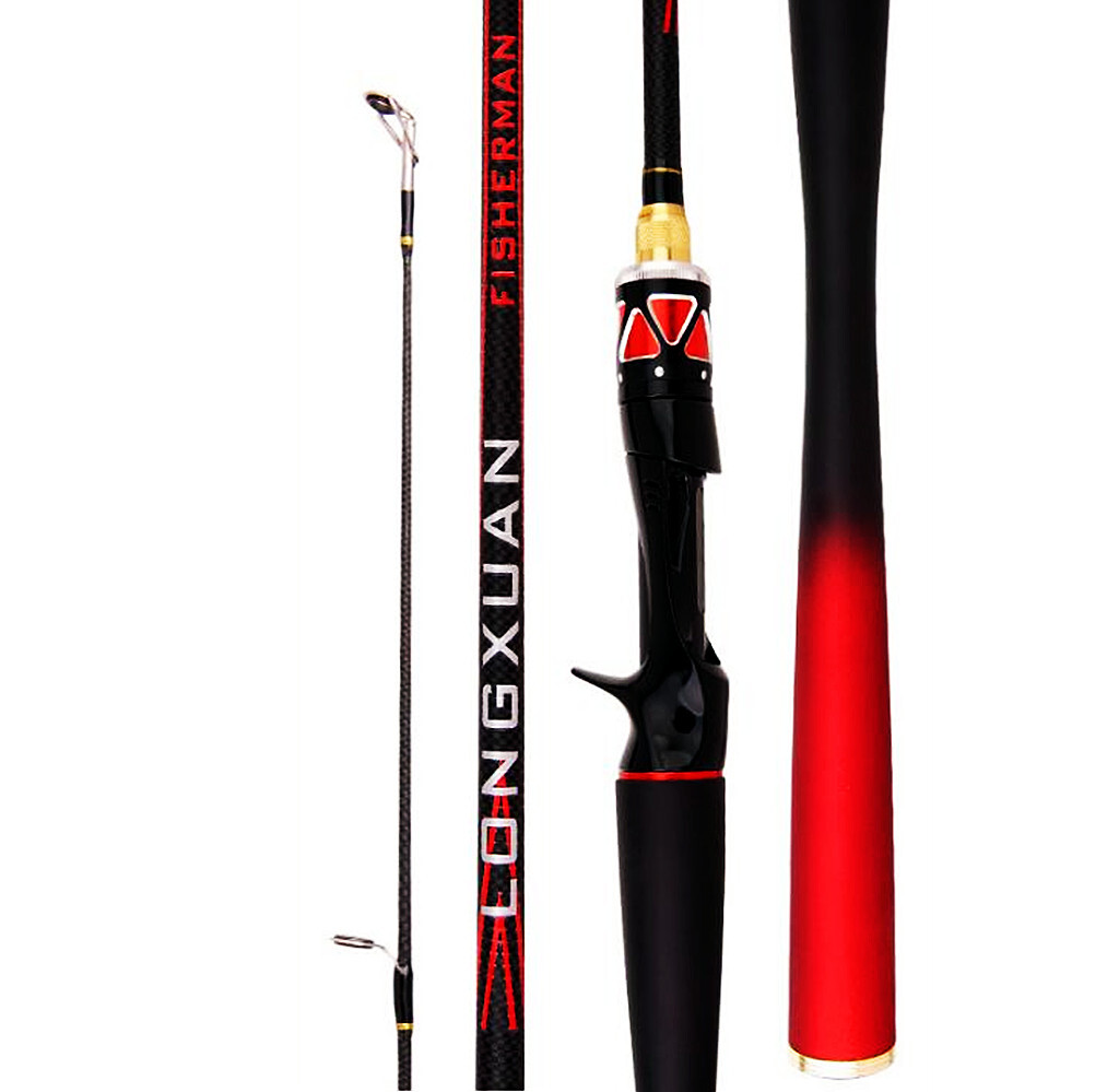 Carbon Fiber Fishing Rod Spinning Casting Fishing Rods 1.65m 1.8m Poles Fast Rod