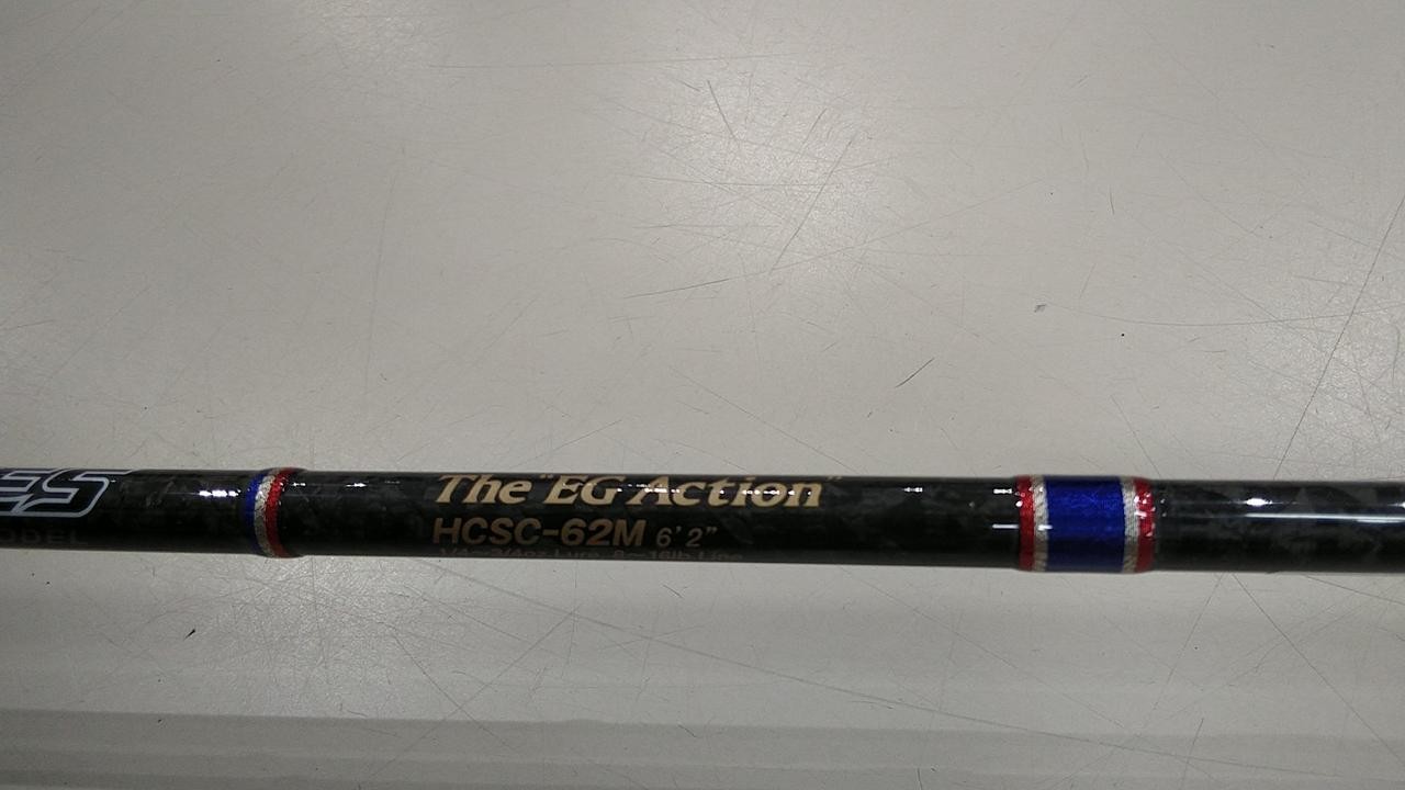 Evergreen Bass Fishing Rod 6’2″ 121g 1pc 1/4-3/4oz lure 8-16lb line