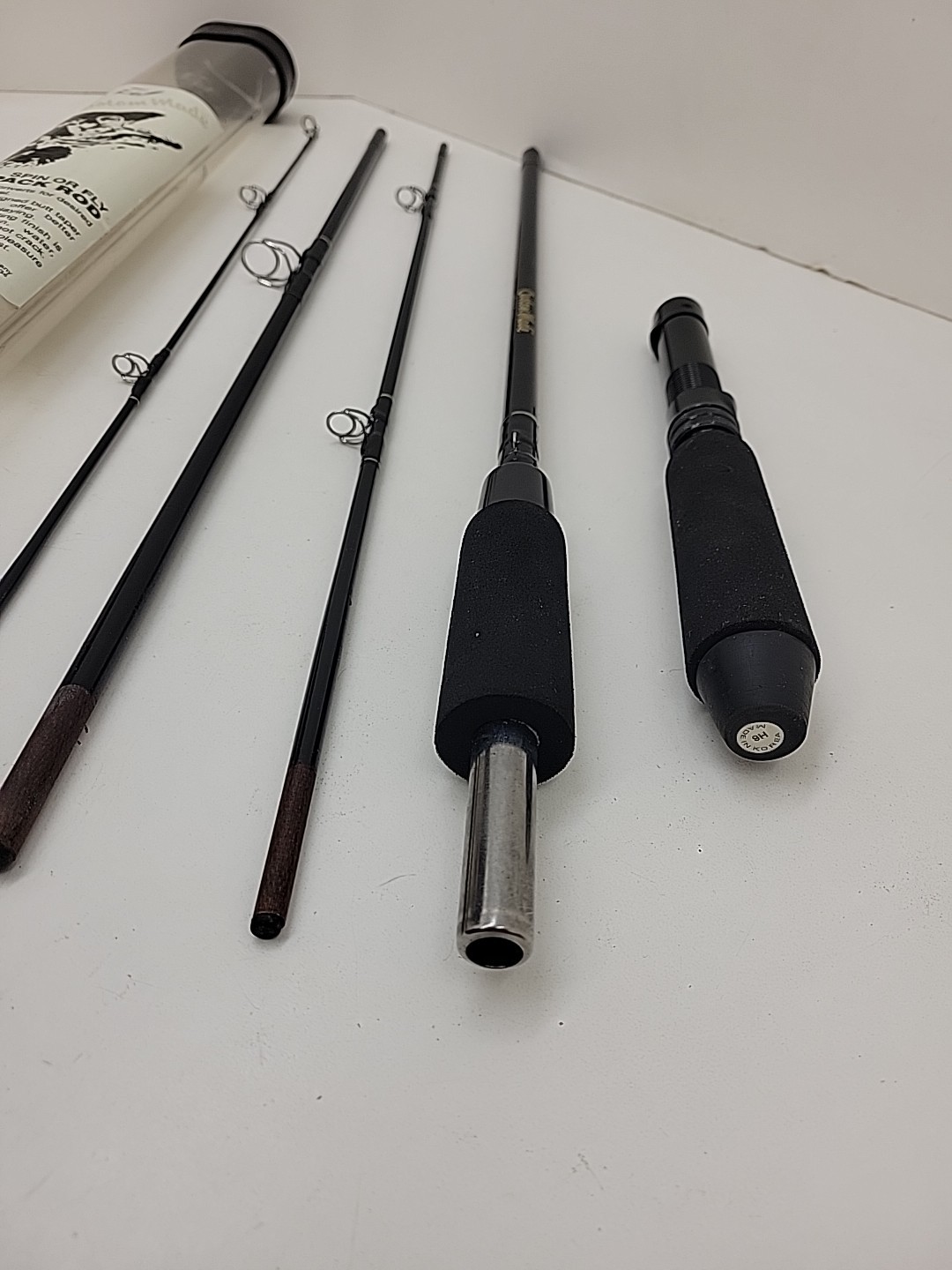 W.W. GRIGG CO Custom Made 6’6″ Graphite #PK-652T Med Fishing Rod 5 Pc Backpack