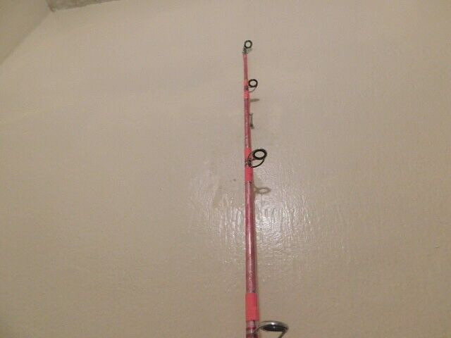CUSTOM SPINNING ROD 7 FT 20-40 LB PINK PEARL MARBLE NEW