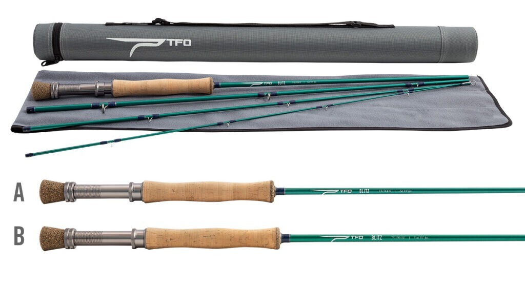 TFO TEMPLE FORK OUTFITTERS BLITZ 9′ 0″ #12 WEIGHT 4 PC FLY ROD FREE $80 LINE!