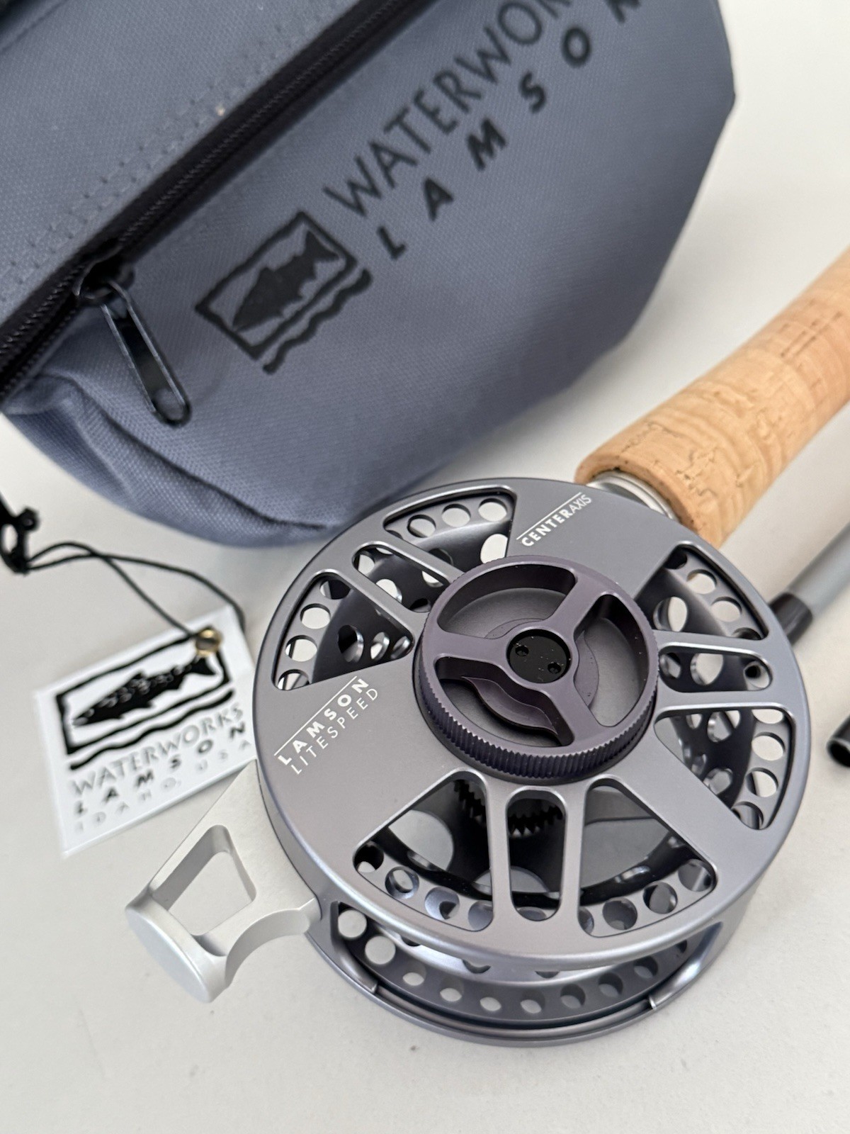 **BEAUTIFUL** 🔥 WATERWORKS LAMSON CENTER AXIS 4wt. 9’ft~4pc Fly Rod!! 🔥~LQQK~