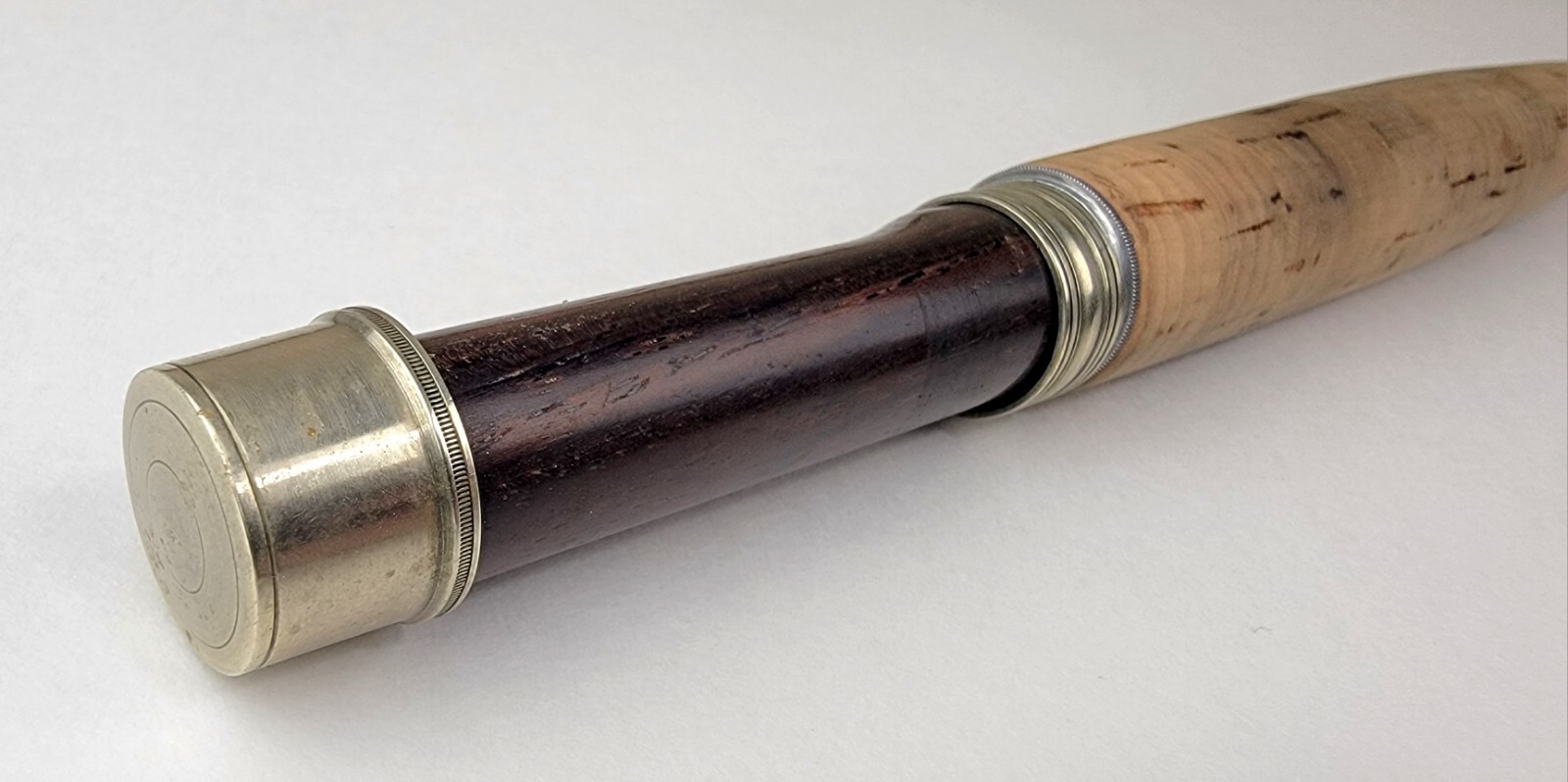 Walt E. Carpenter Handcrafted 3 Piece Fly Rod w/ Cloth Bag & Aluminum Case