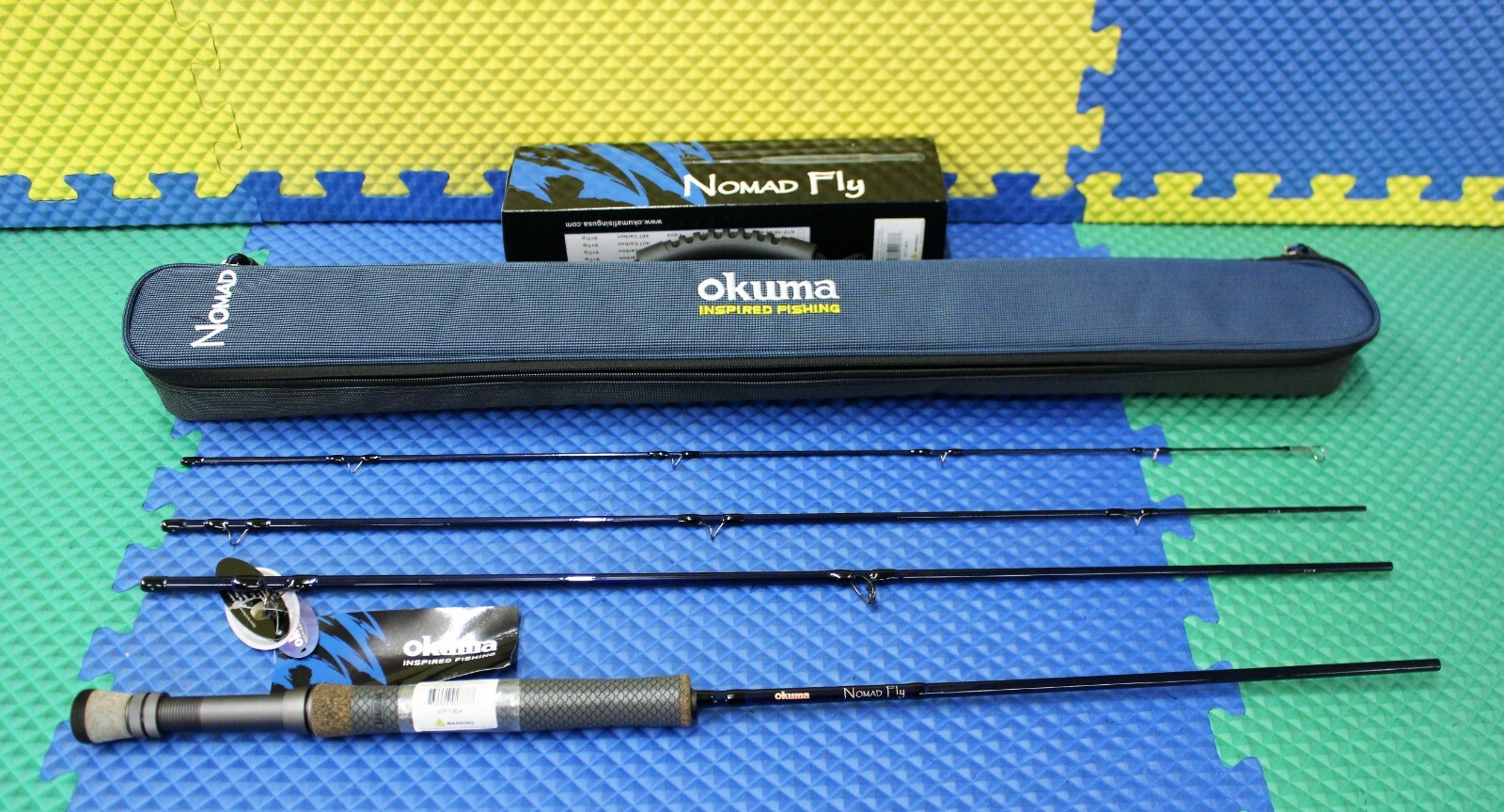 Okuma Nomad Fly Rod 9′ 0″ 4-Pc With Soft Sided Storage Bag NTF-7-90-4