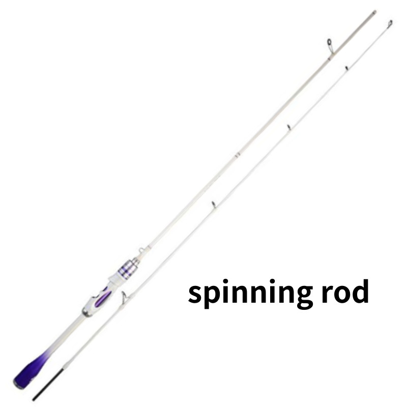 1.68m 1.8m Lure Fishing Rods Carp Carbon Fiber Rod Casting Spinning 2 Sections