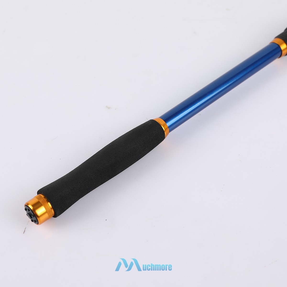 2.1m Heavy Duty Telescopic Fishing Rod Collapsible Fishing Spinning Pole Blue
