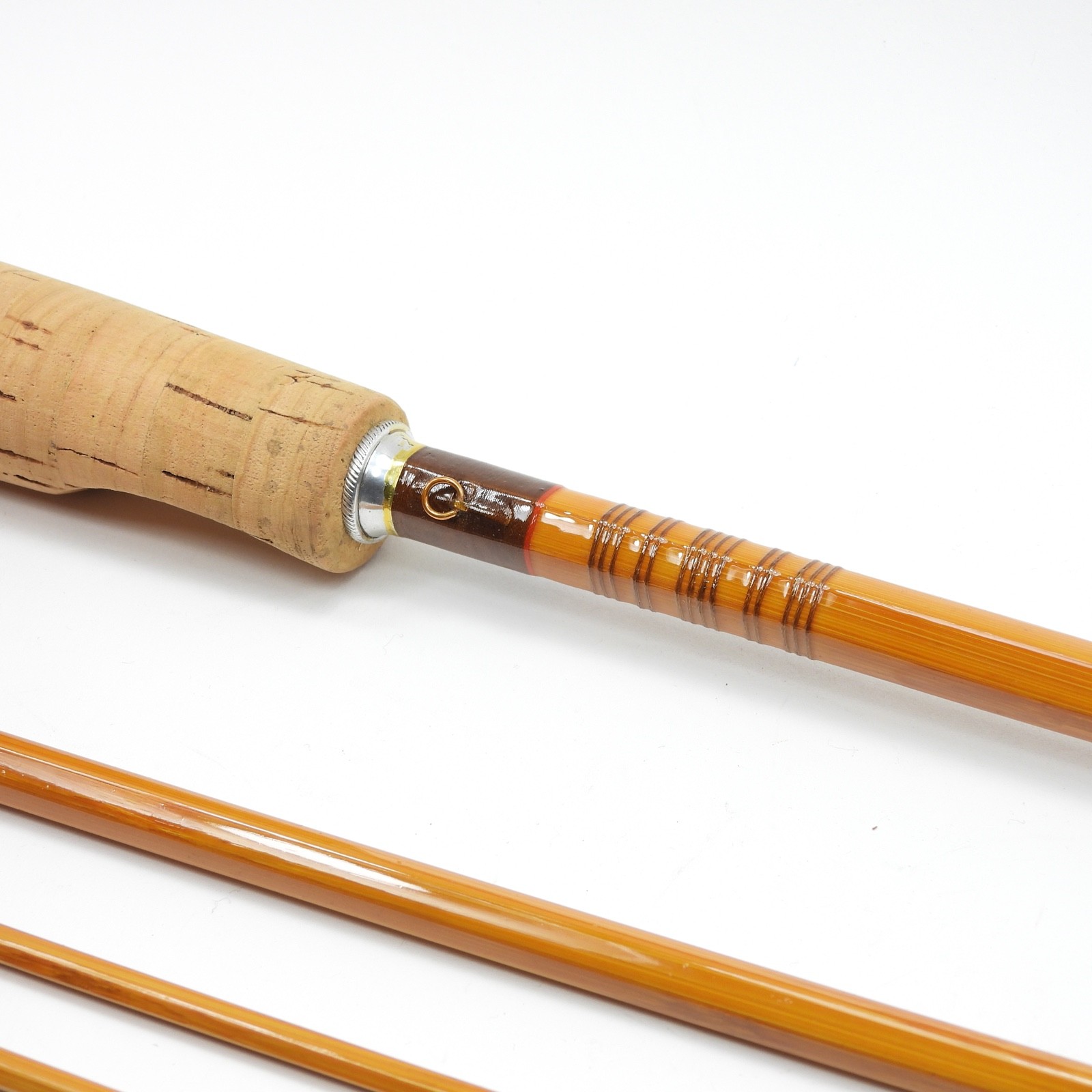 Vintage Refinished Bamboo Fly Fishing Rod. 9’ 6”. 8-9wt. W/ Sock.