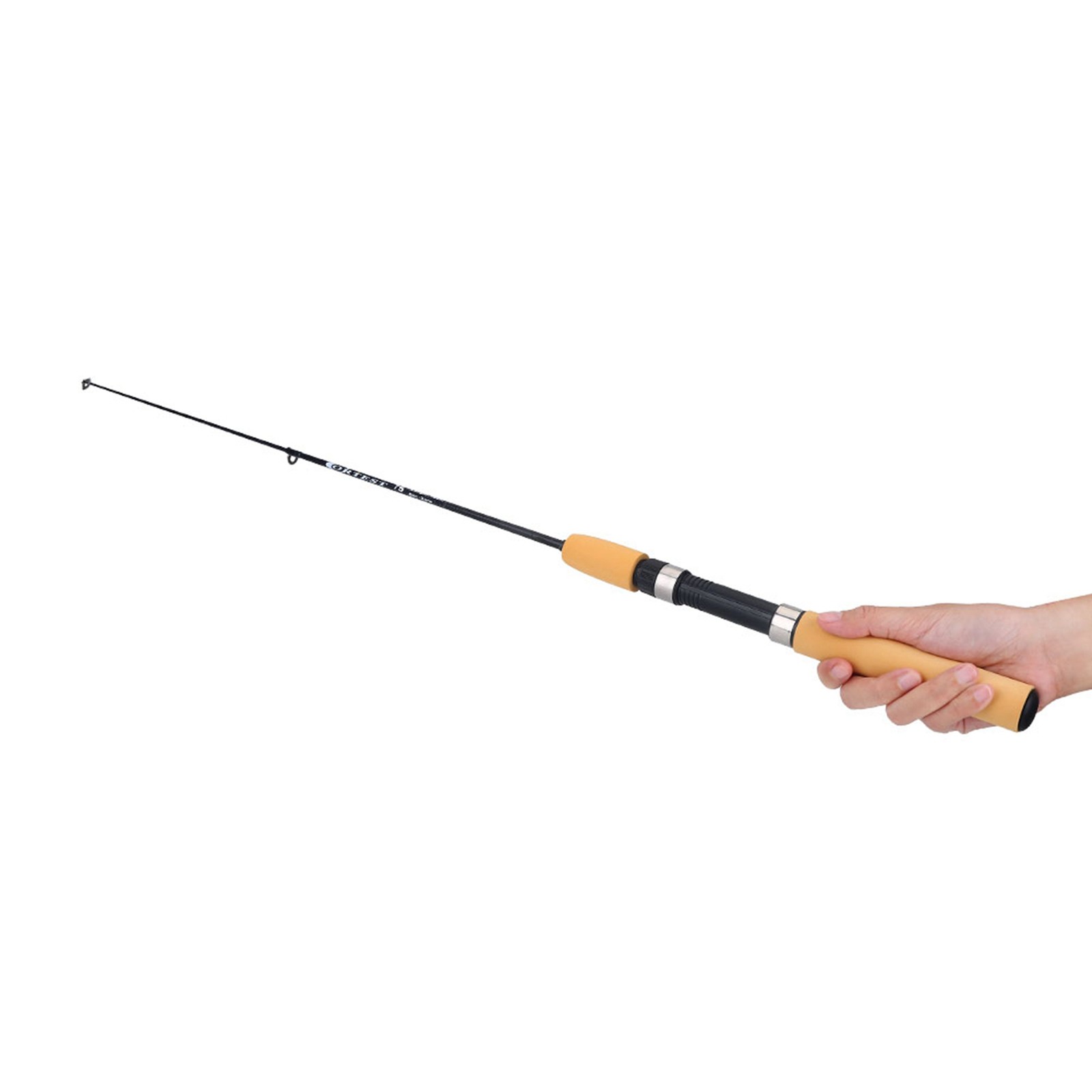 Ice Winter Fishing Rod Glass Fiber Retractable Mini Fishing Pole Tackle EZJQ