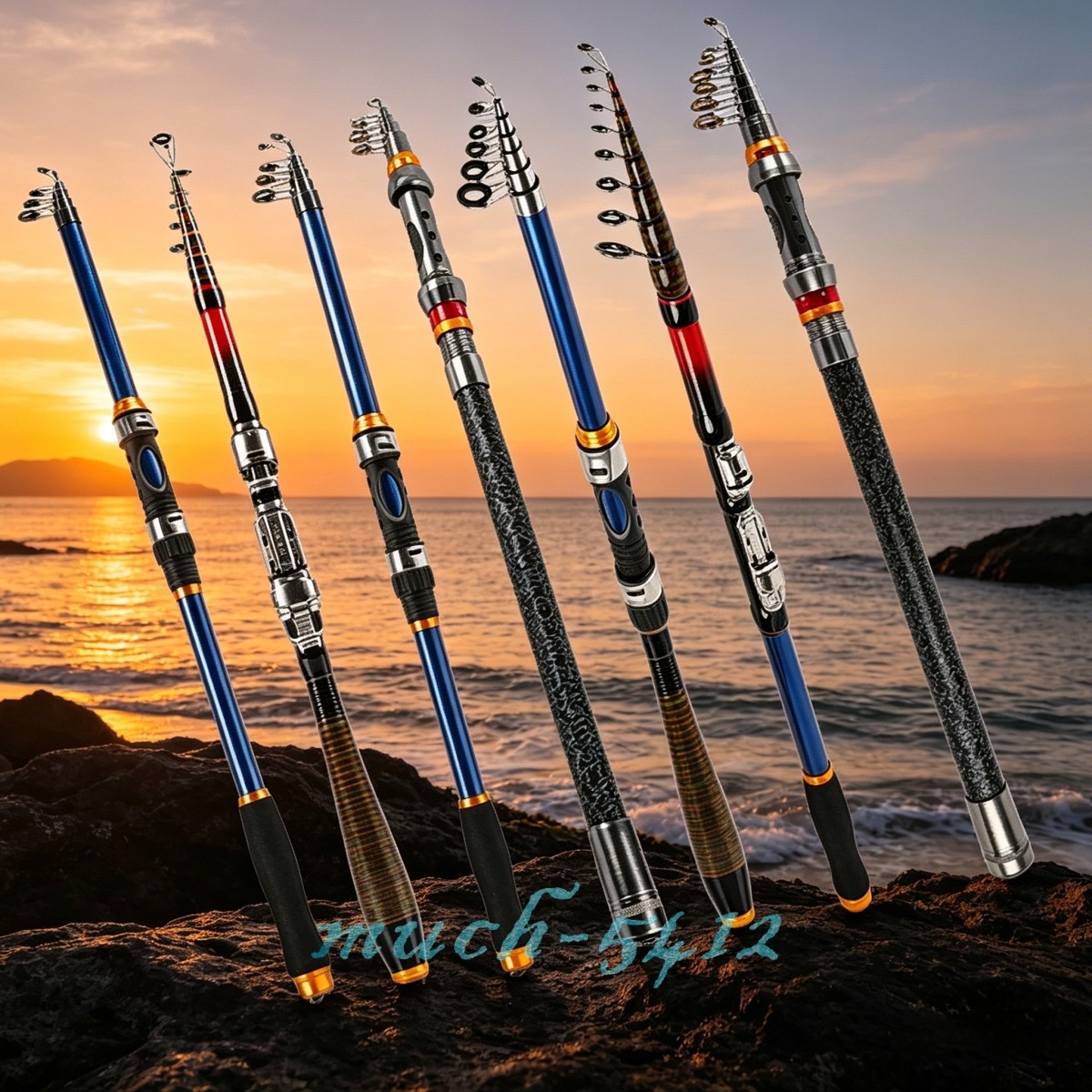Fishing Rod with Storage Bag Telescopic Fishing Pole Spinning Portable Saltwater