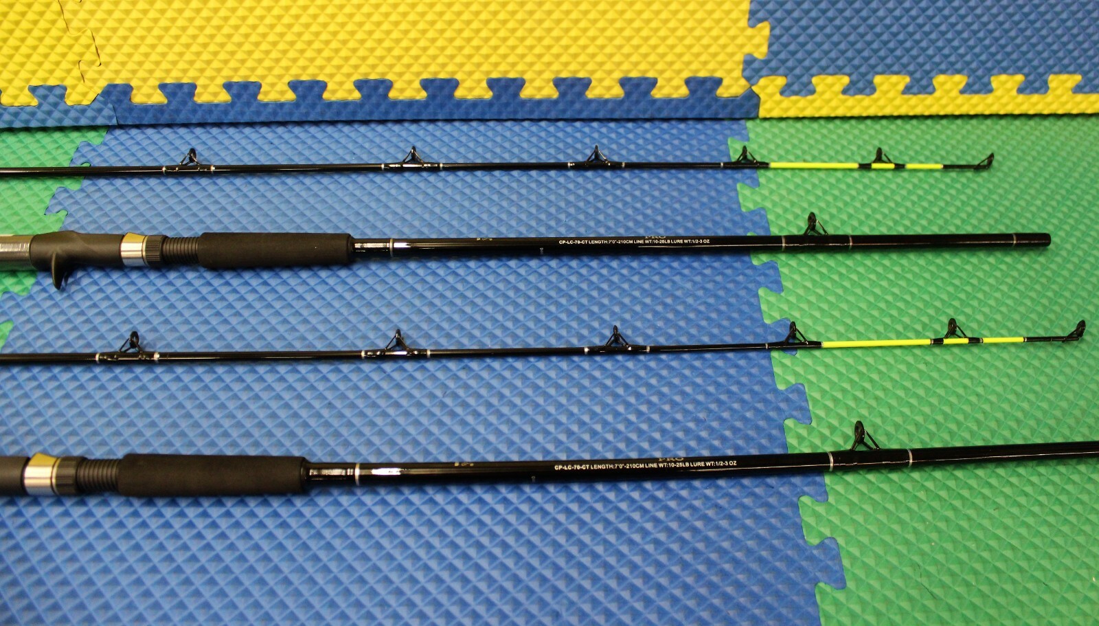 Okuma Classic Pro 7′ 0″ Lead Core Trolling Rod Chartreuse Tip CP-LC-70-CT 2-Pack