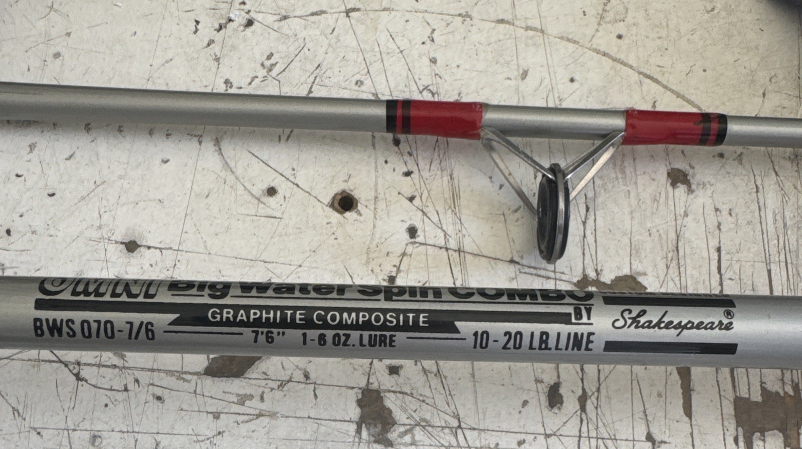 Shakespeare Big Water Combo FishingPole, BWS070, 7’-6” 10-20 Lb Line 1-6 Oz Lure
