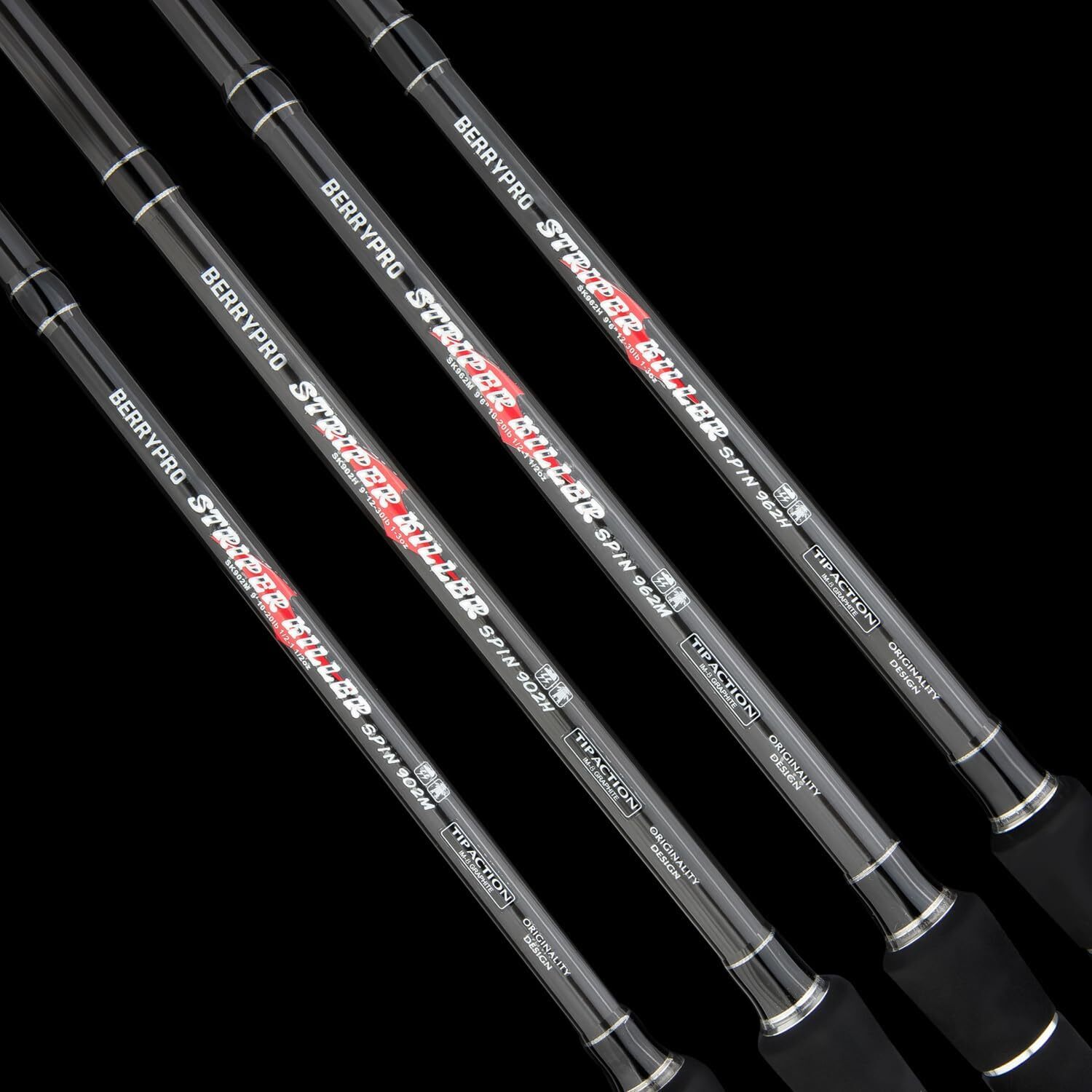 Berrypro Striper Killer Fishing Rod Im8 X Carbon Lightweight Sensitive Durable