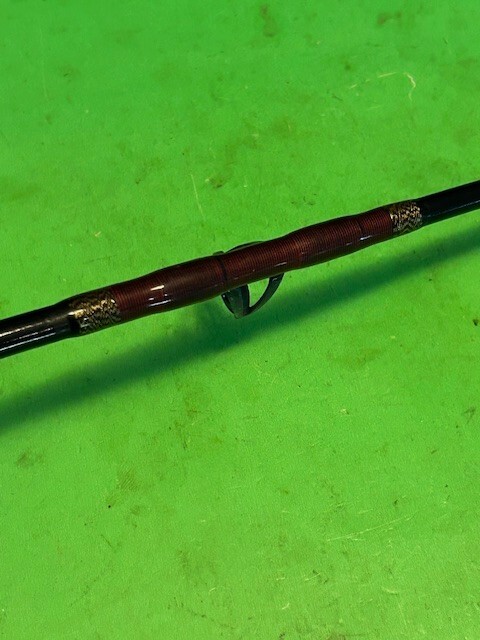 CUSTOM BUILT SABRE 6 FOOT 1 INCH 15 TO 50 POUND CLASS JIG STICK FISHING ROD FUJI