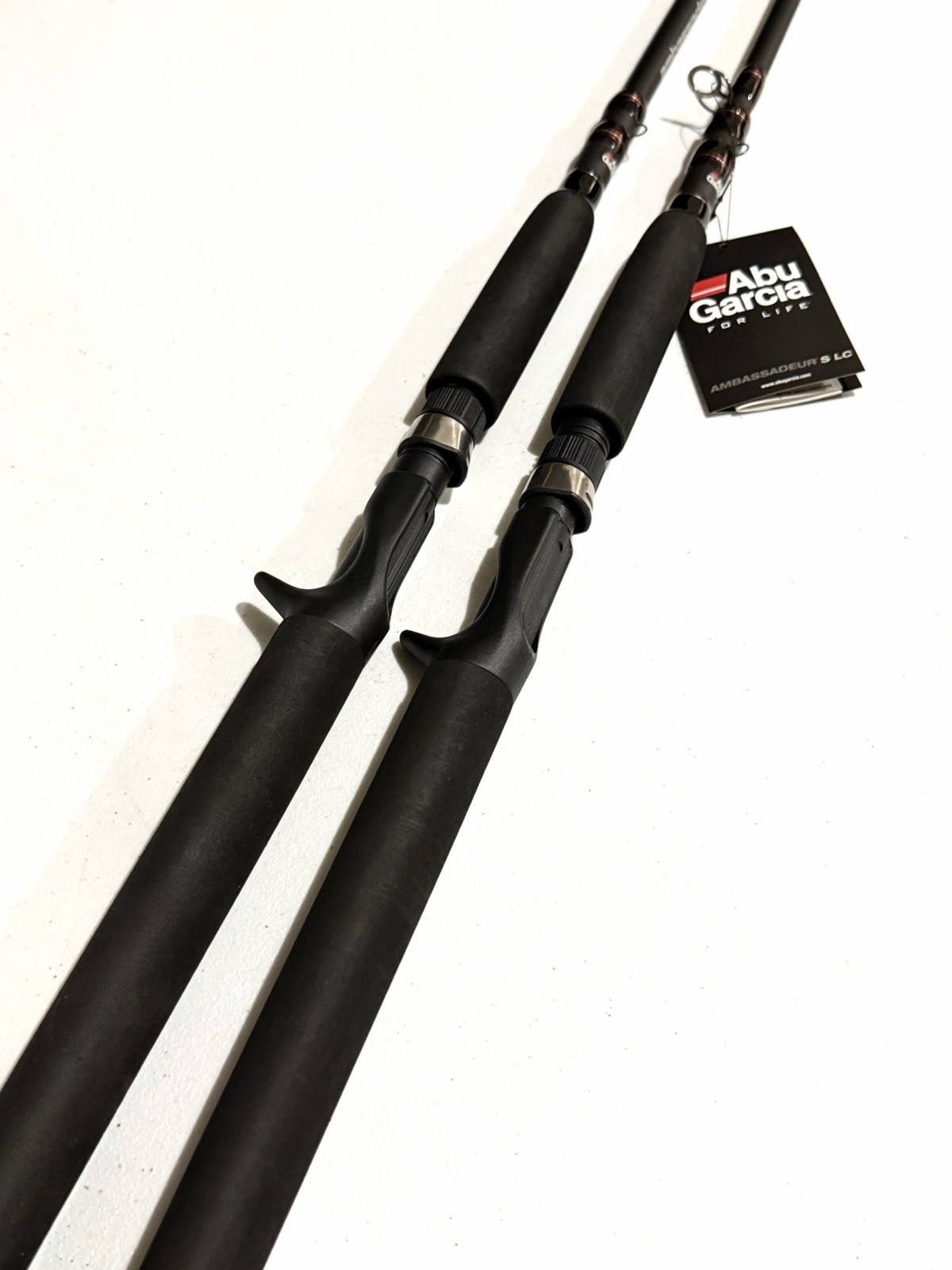 – LOT OF 2 Rods – ABU GARCIA Ambassadeur 8’6” TELESCOPIC Casting Fishing Poles