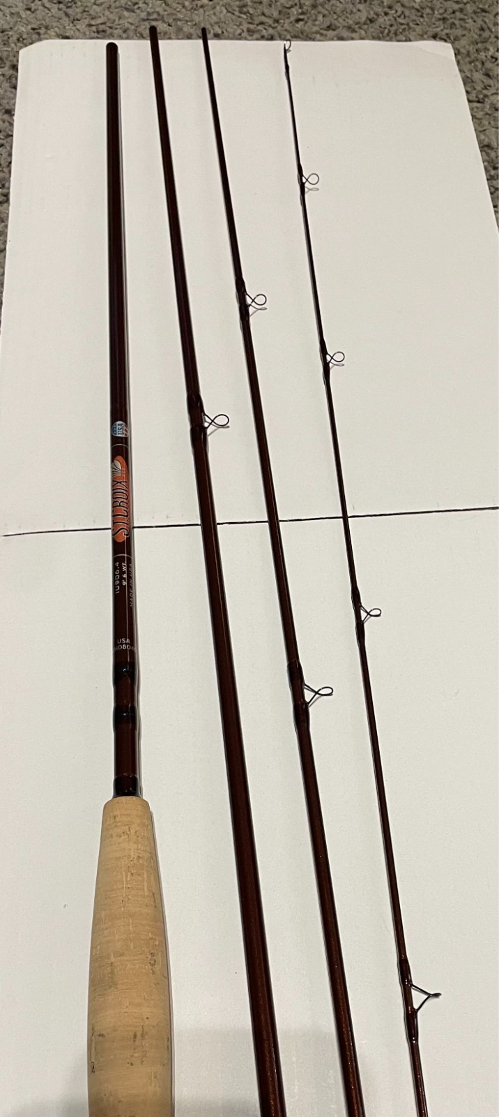 St Croix Imperial USA Fly Rod – 9 foot, 5 weight, 4 Piece Fly Rod and Case – New